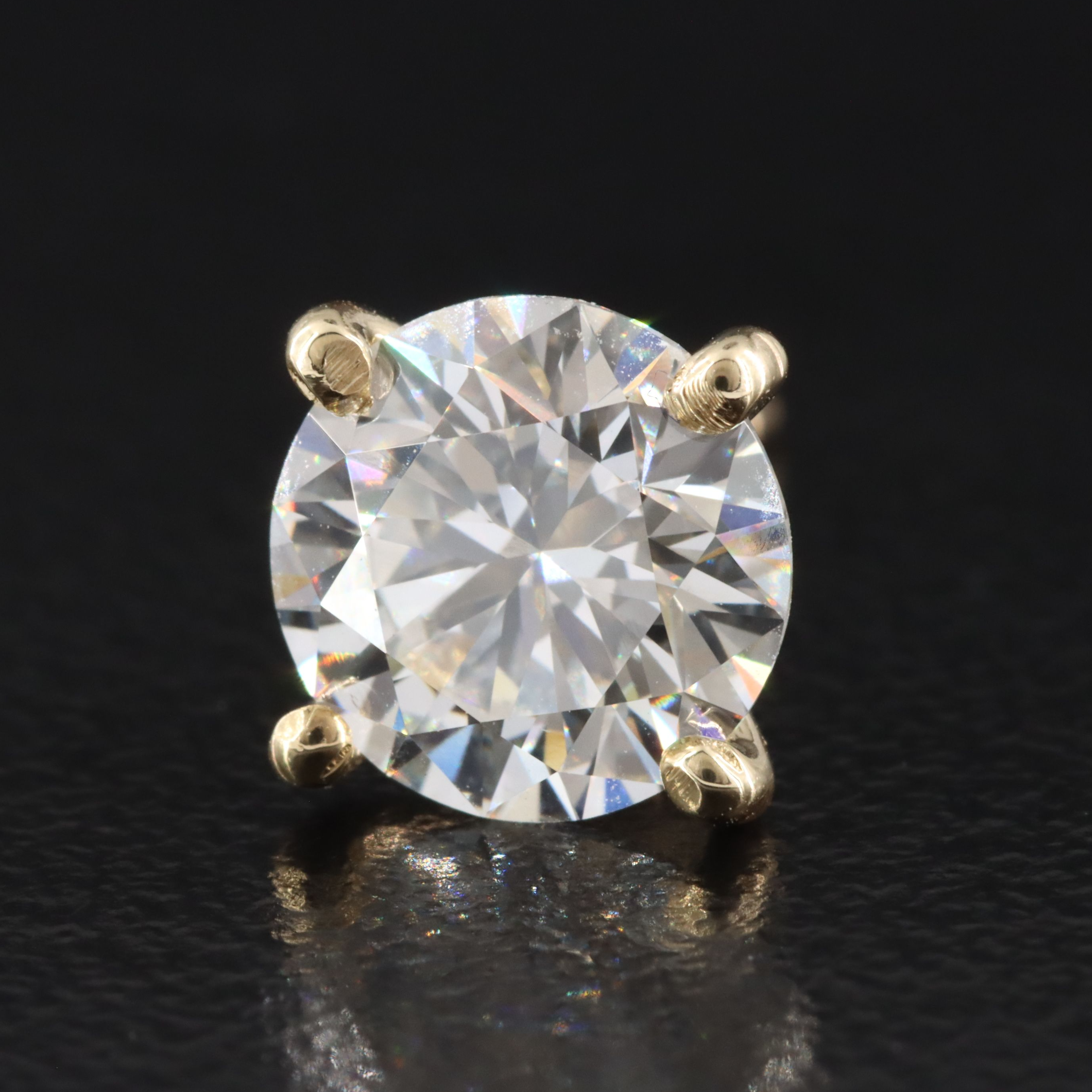 14K 3.05 CTW Lab Grown Diamond Stud Earrings with IGI Reports