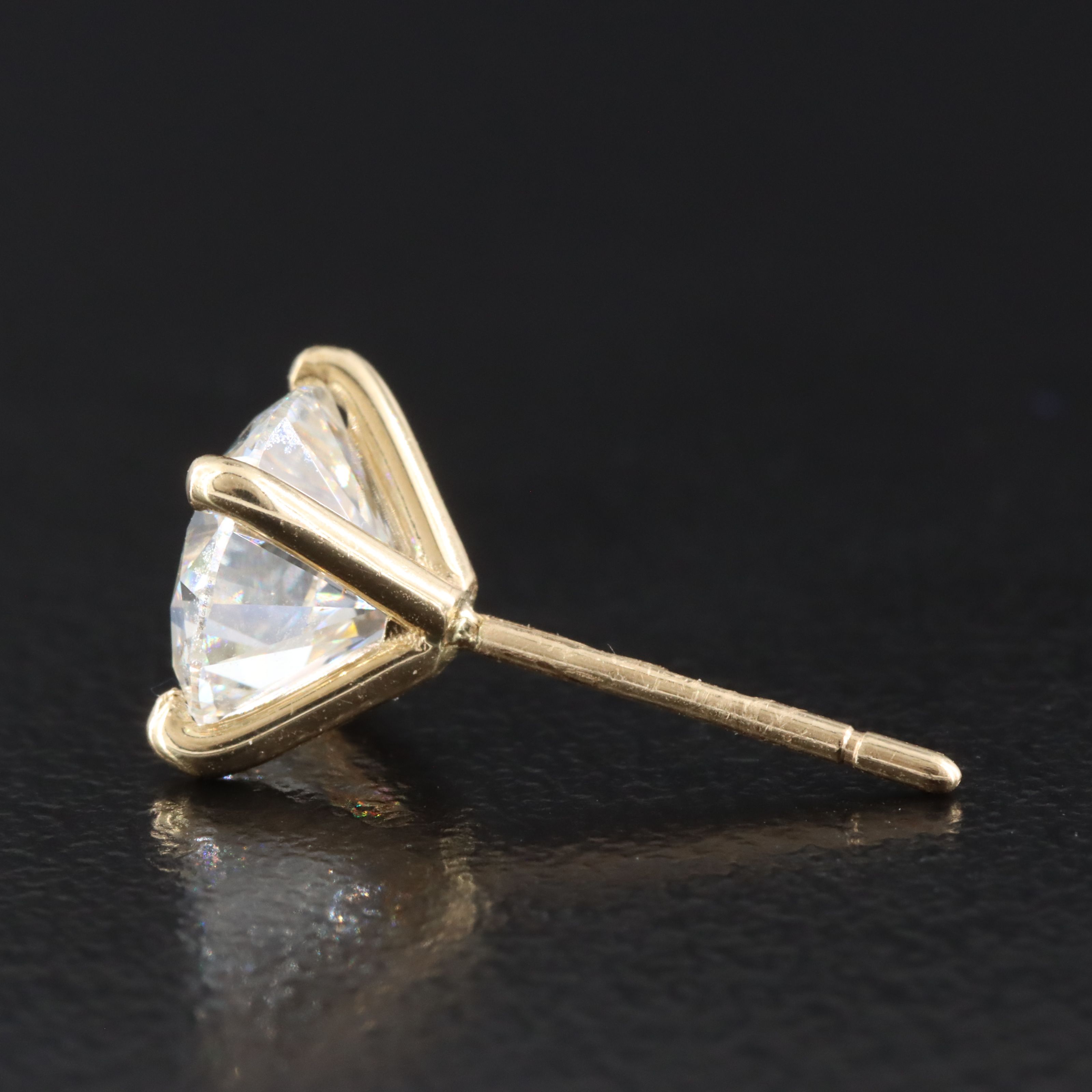 14K 3.05 CTW Lab Grown Diamond Stud Earrings with IGI Reports