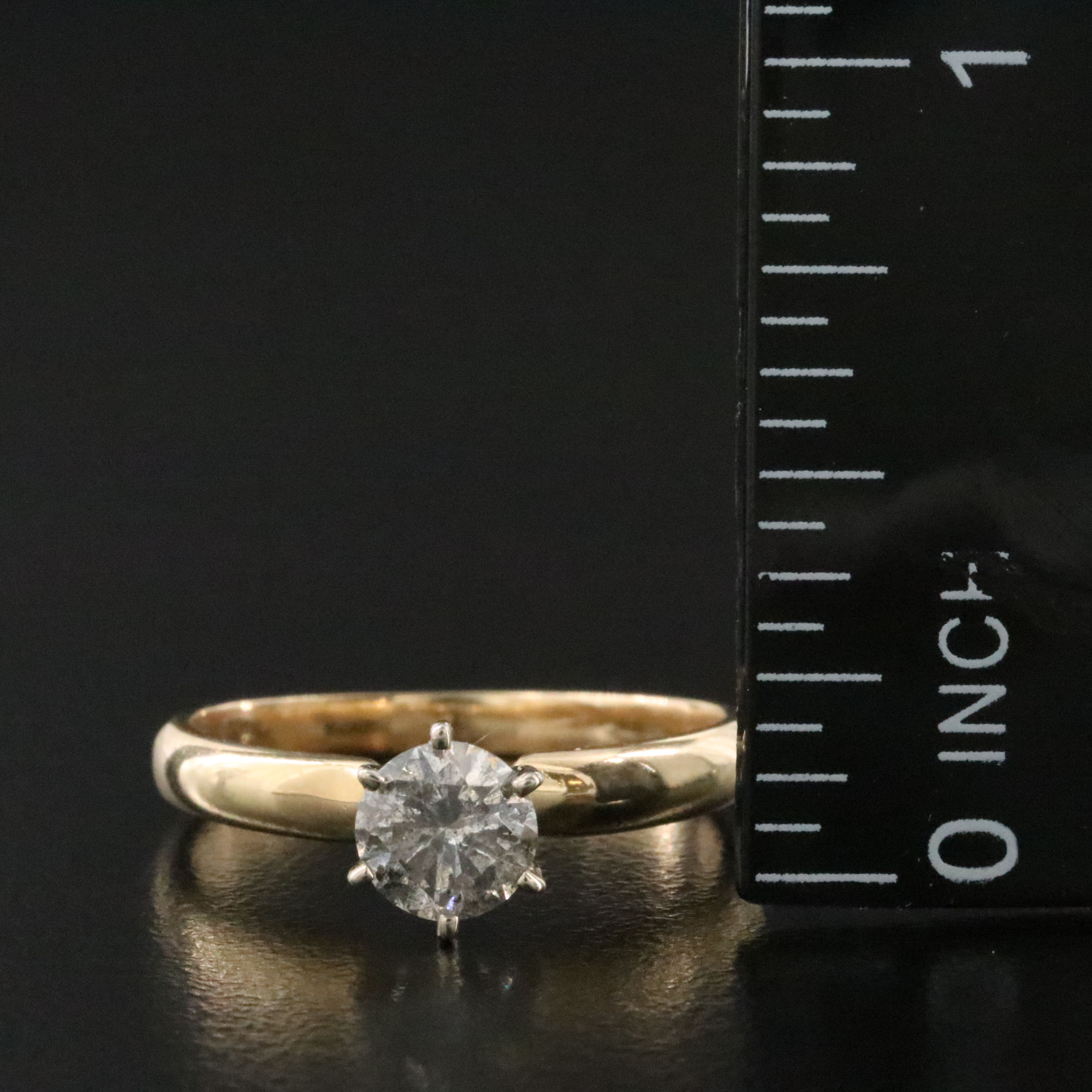 14K 0.66 CT Diamond Solitaire Ring