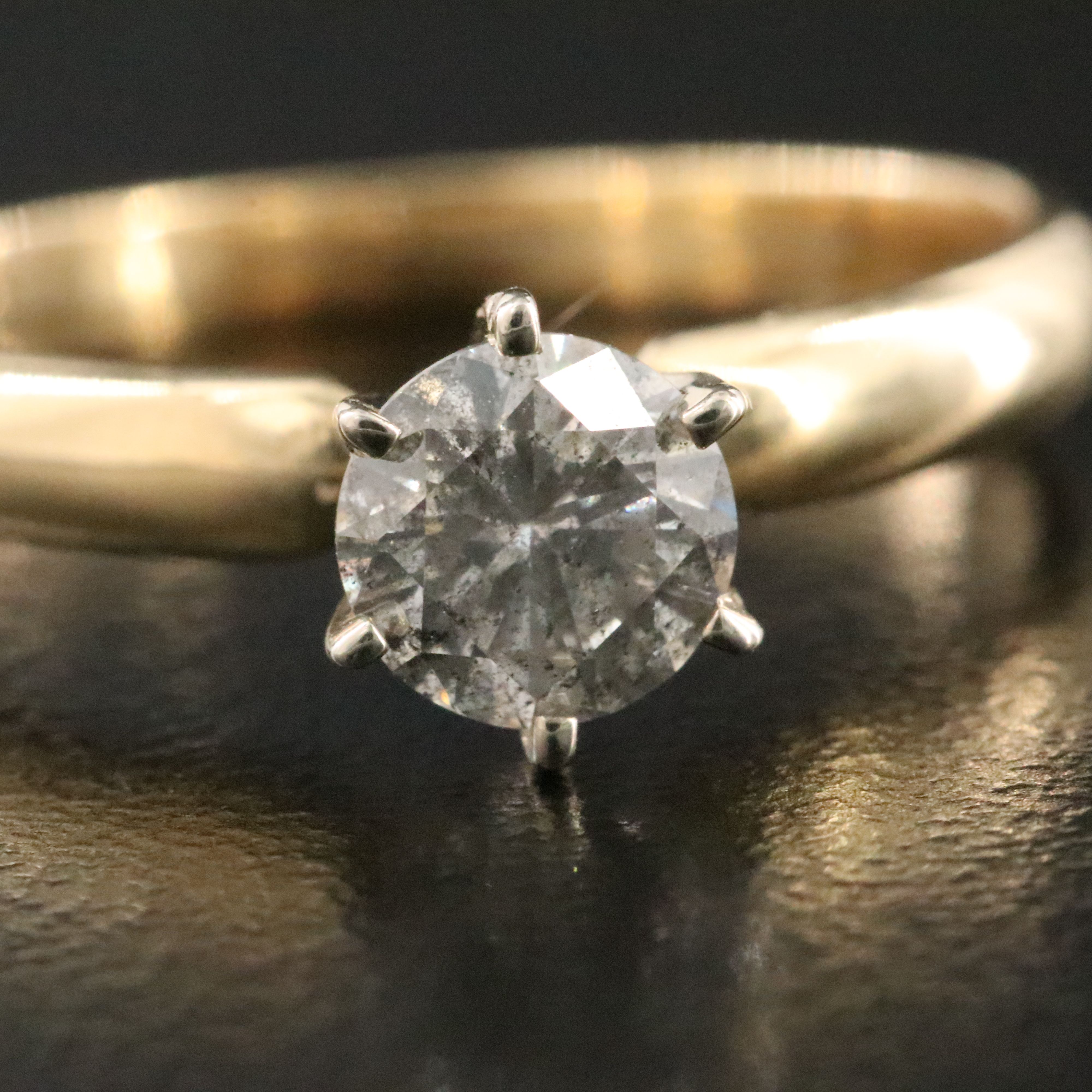 14K 0.66 CT Diamond Solitaire Ring