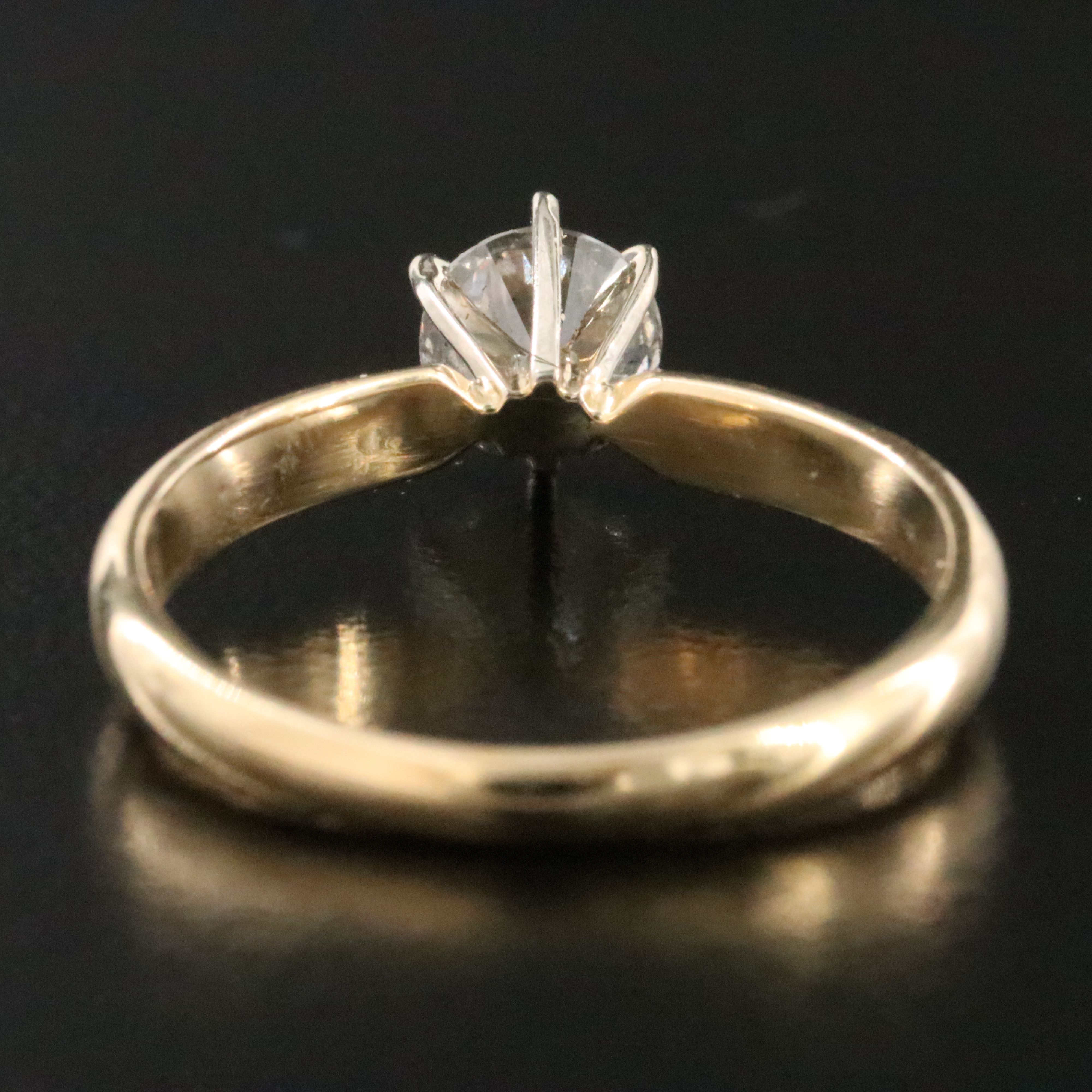 14K 0.66 CT Diamond Solitaire Ring