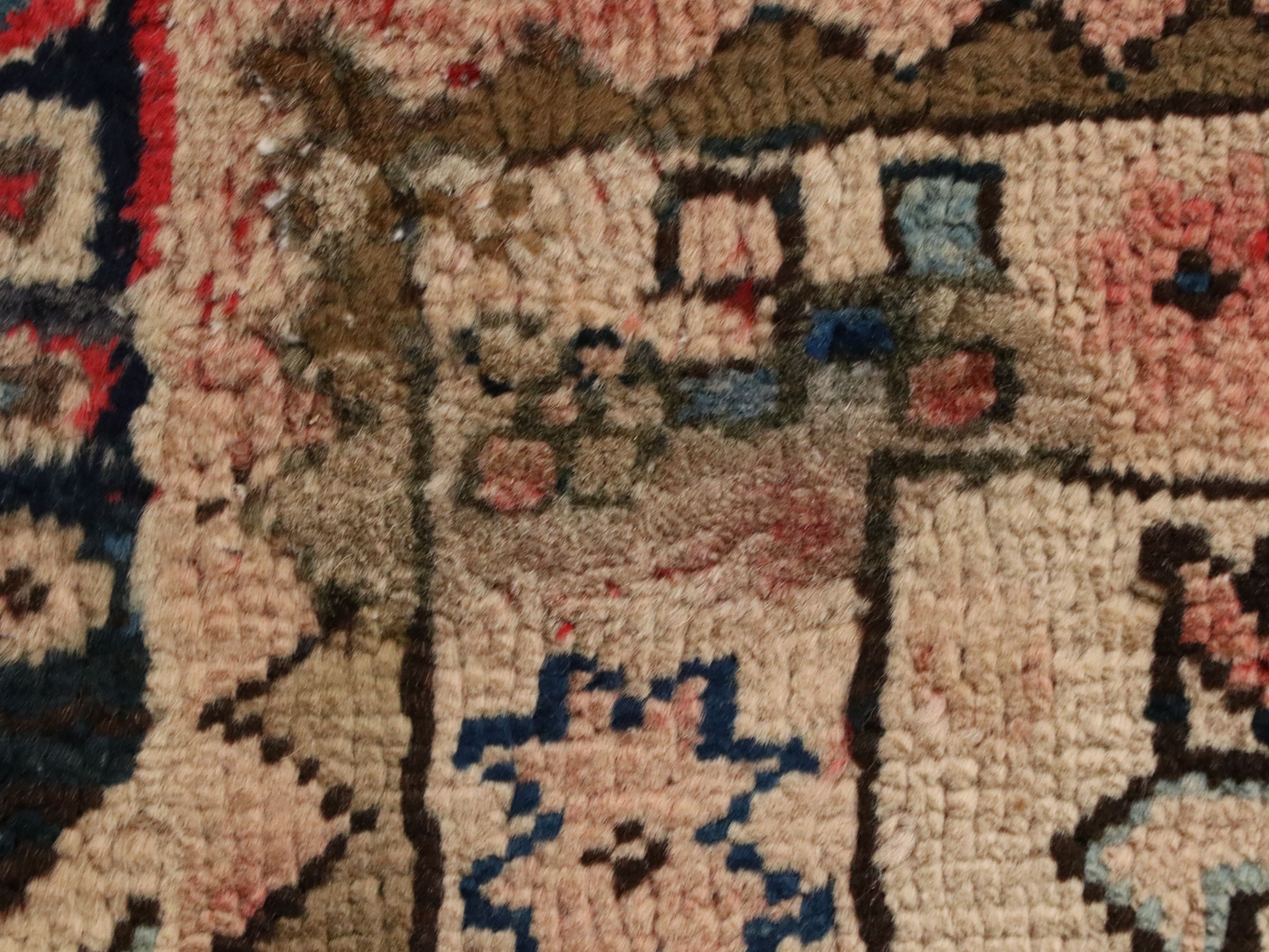 9'5 x 12'6 Hand-Knotted Persian Heriz Room-Sized Rug