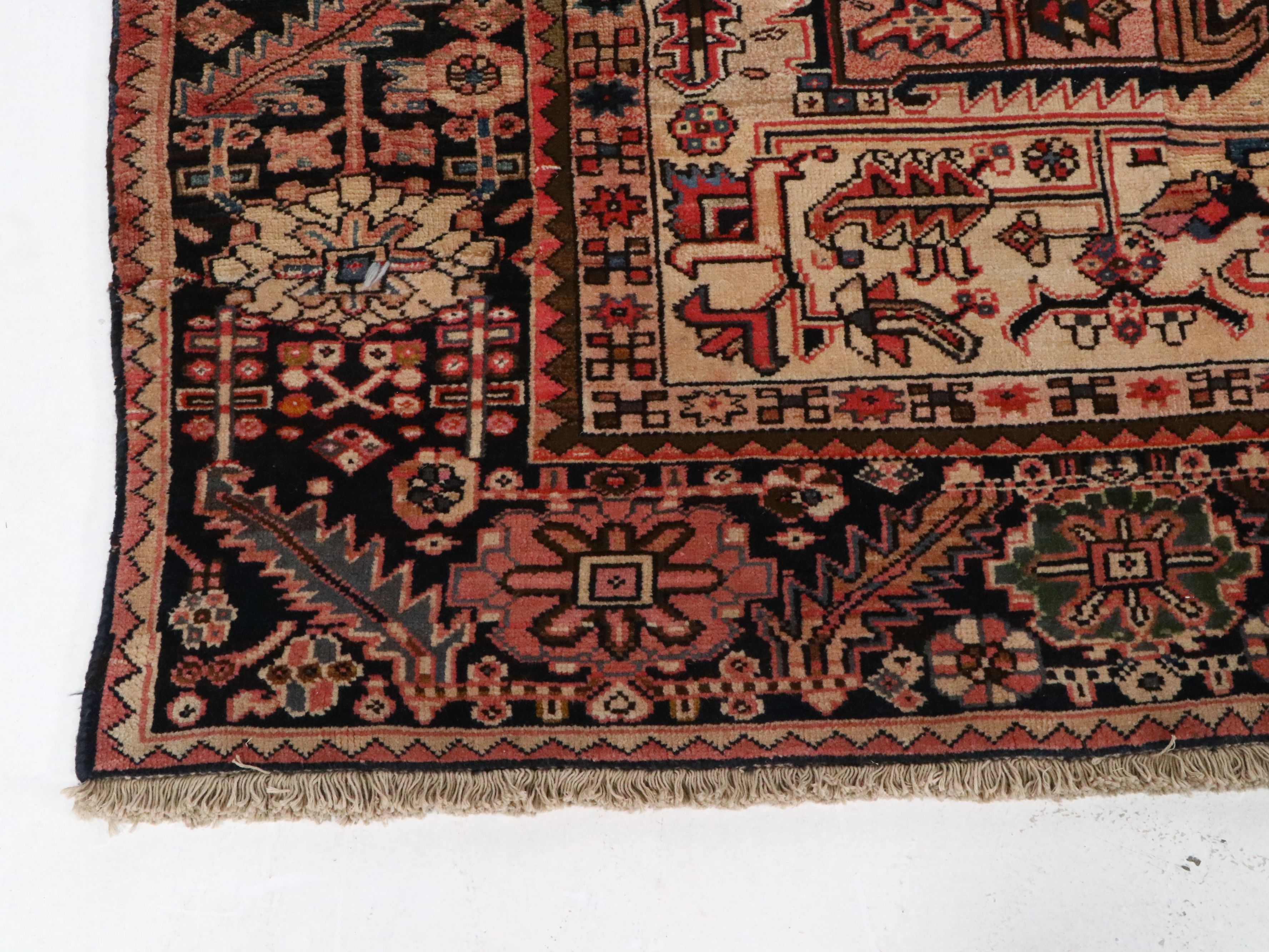 9'5 x 12'6 Hand-Knotted Persian Heriz Room-Sized Rug