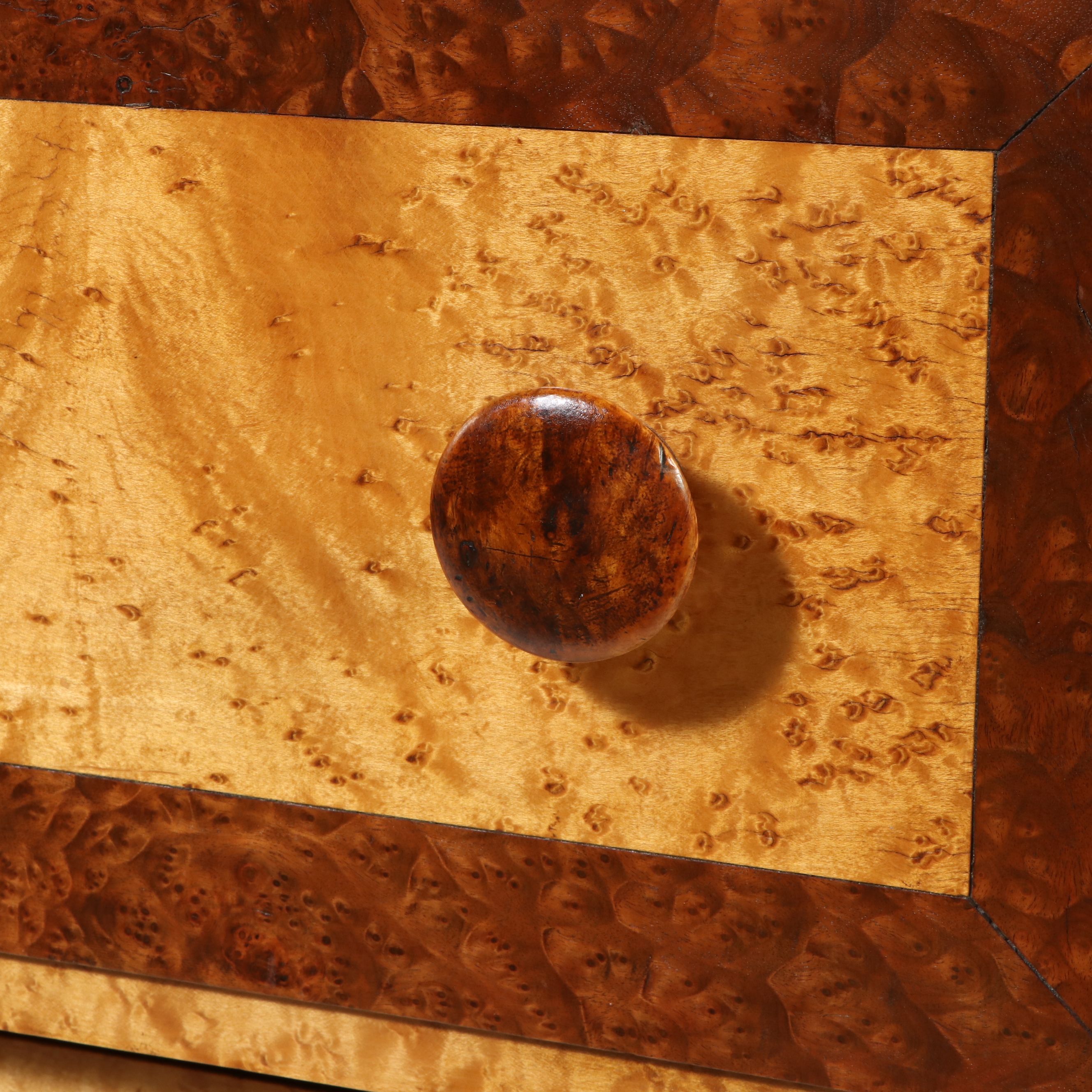 Empire Birdseye Maple Four-Drawer Chest, 19th Century