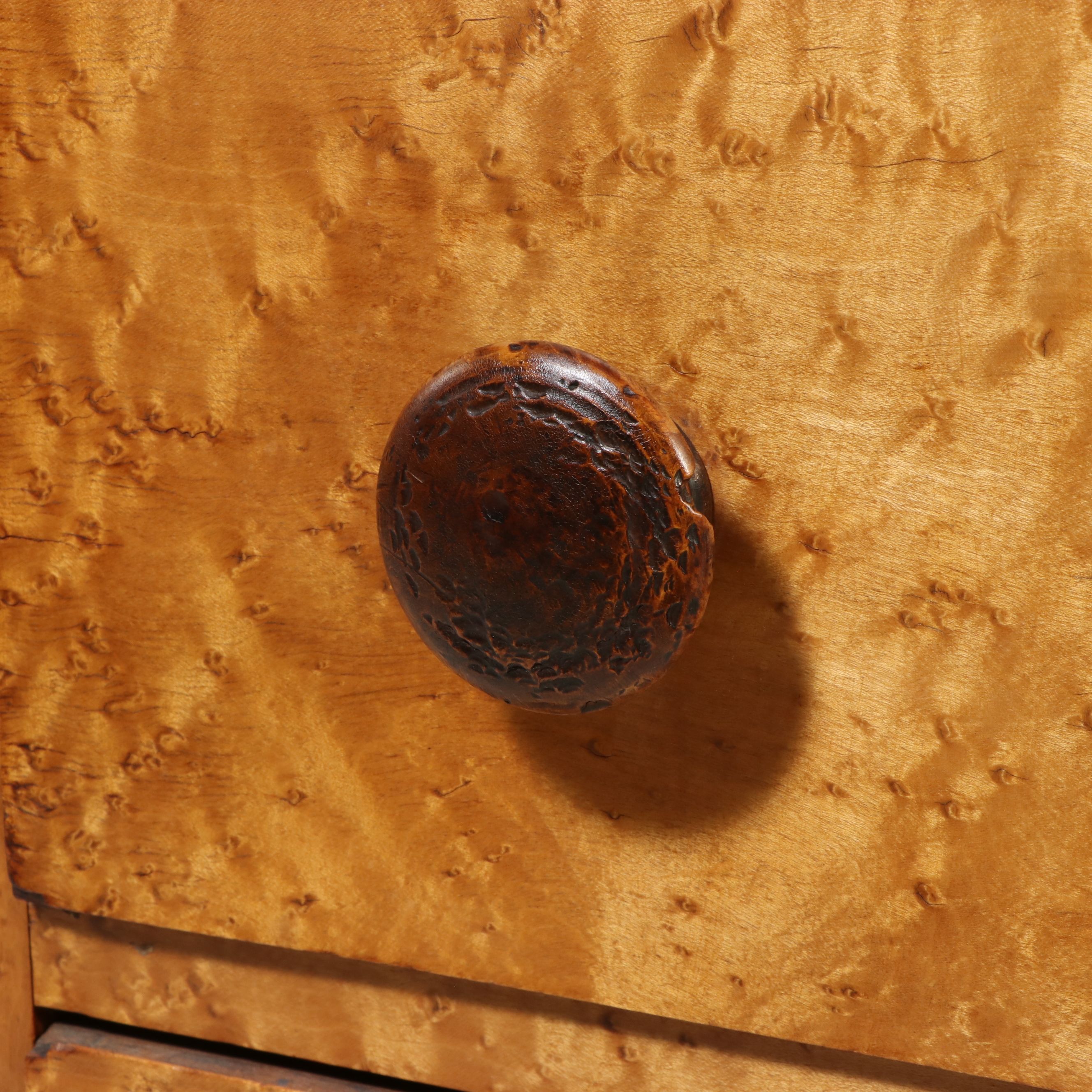 Empire Birdseye Maple Four-Drawer Chest, 19th Century