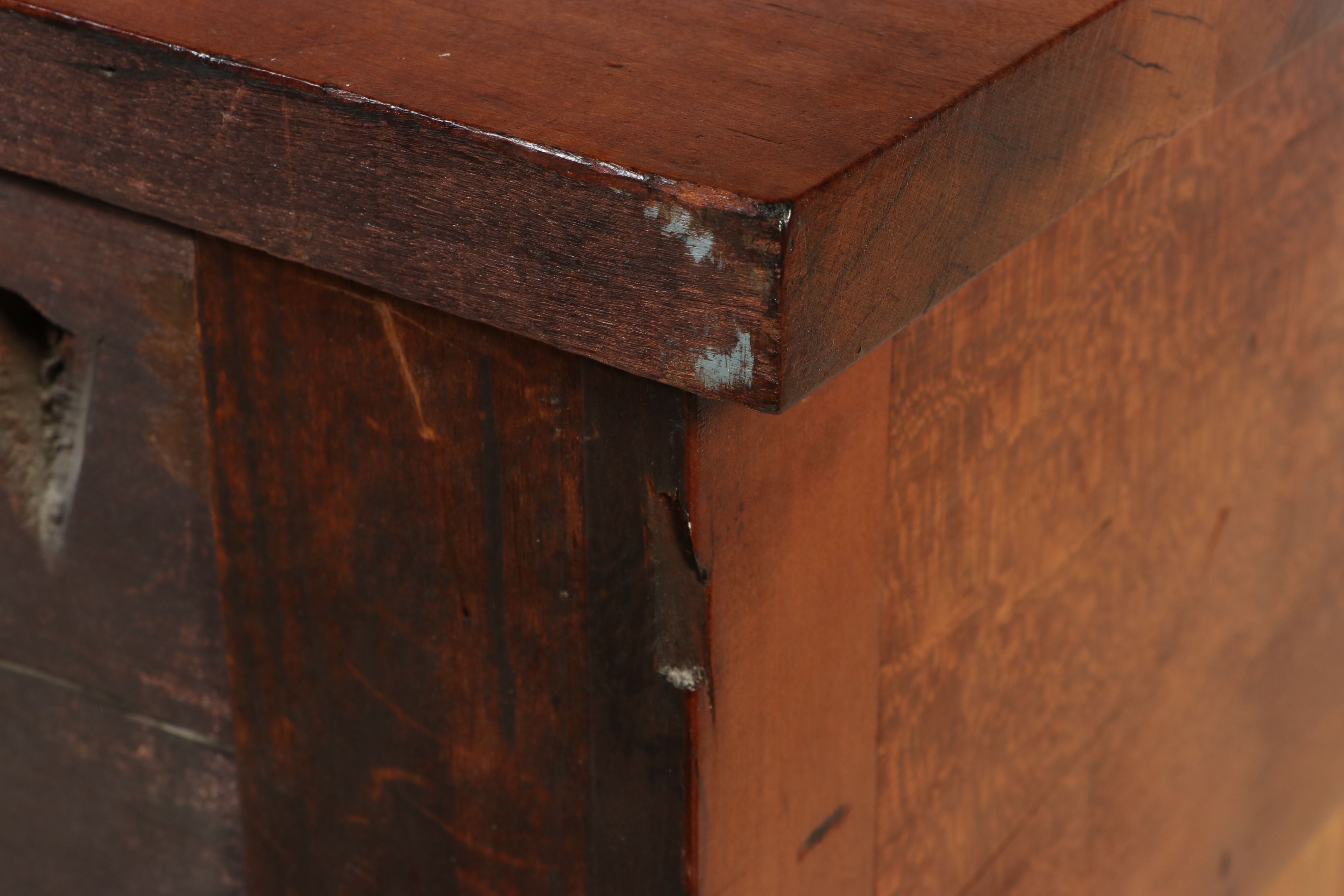 Empire Birdseye Maple Four-Drawer Chest, 19th Century