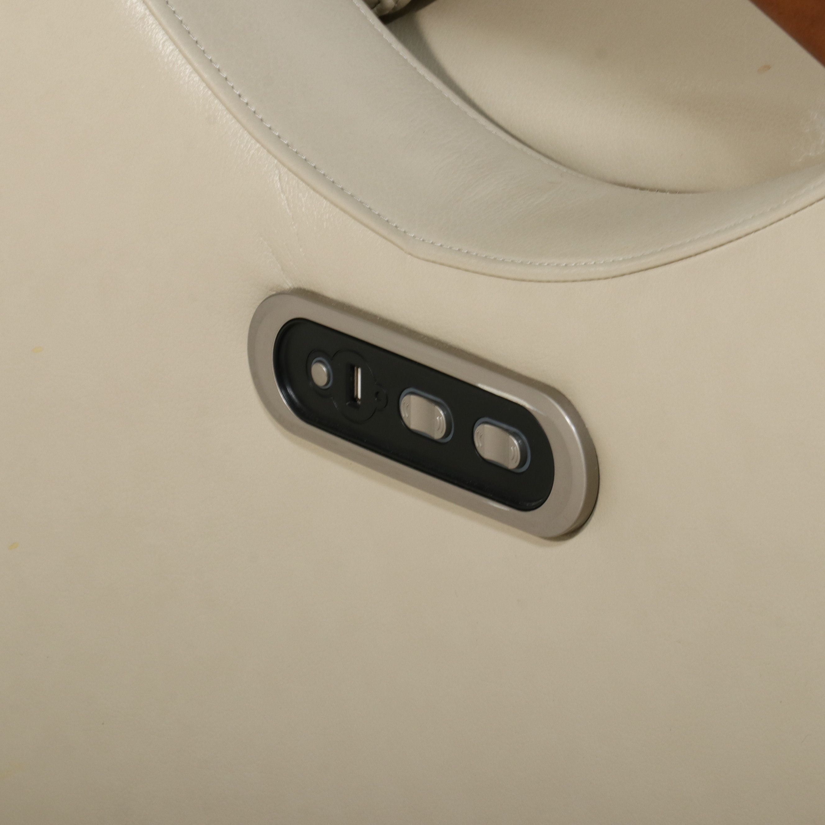 Modern Power Reclining Leather Swivel Glider, 21st Century