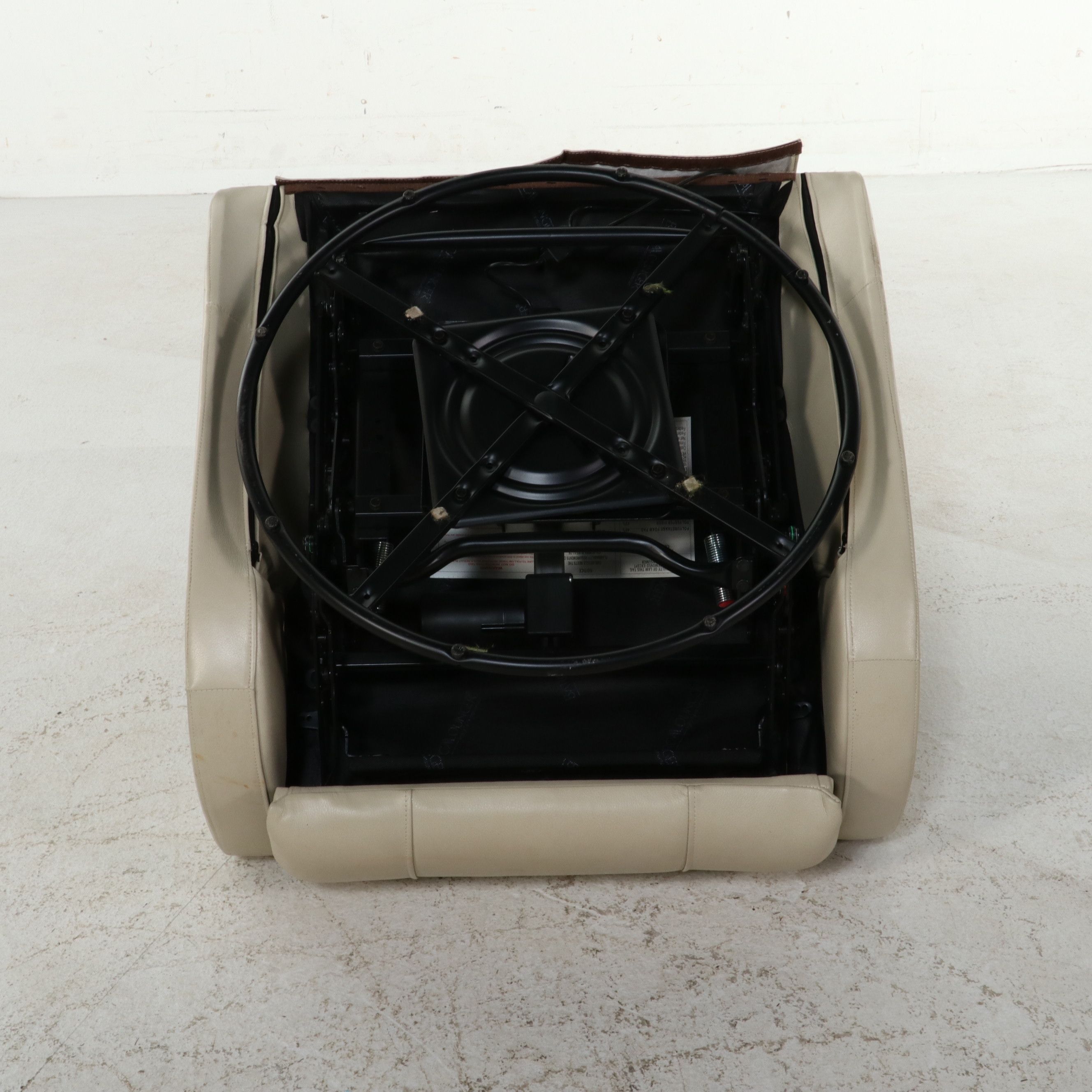 Modern Power Reclining Leather Swivel Glider, 21st Century