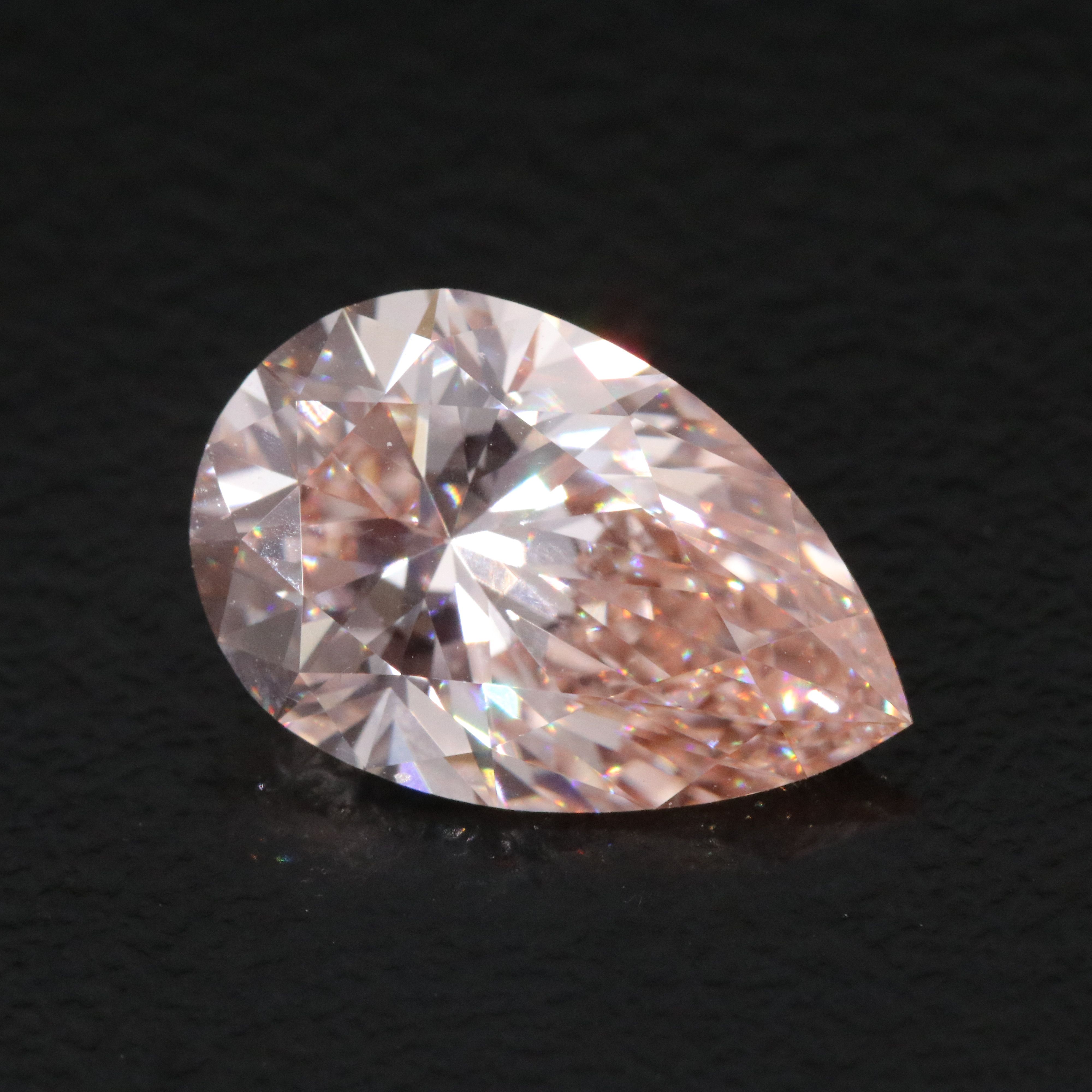 Loose 3.02 CT Lab Grown Fancy Intense Pink Diamond with IGI Report