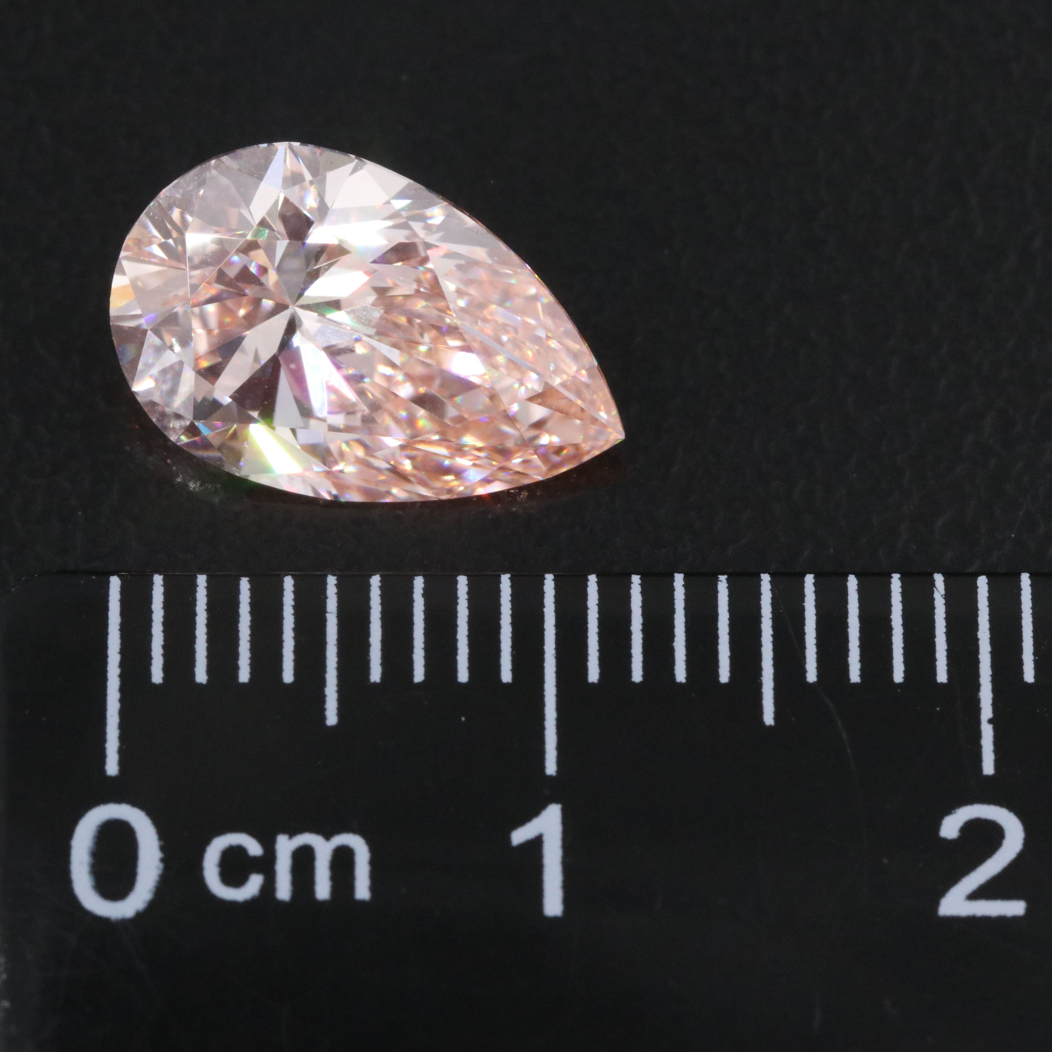 Loose 3.02 CT Lab Grown Fancy Intense Pink Diamond with IGI Report