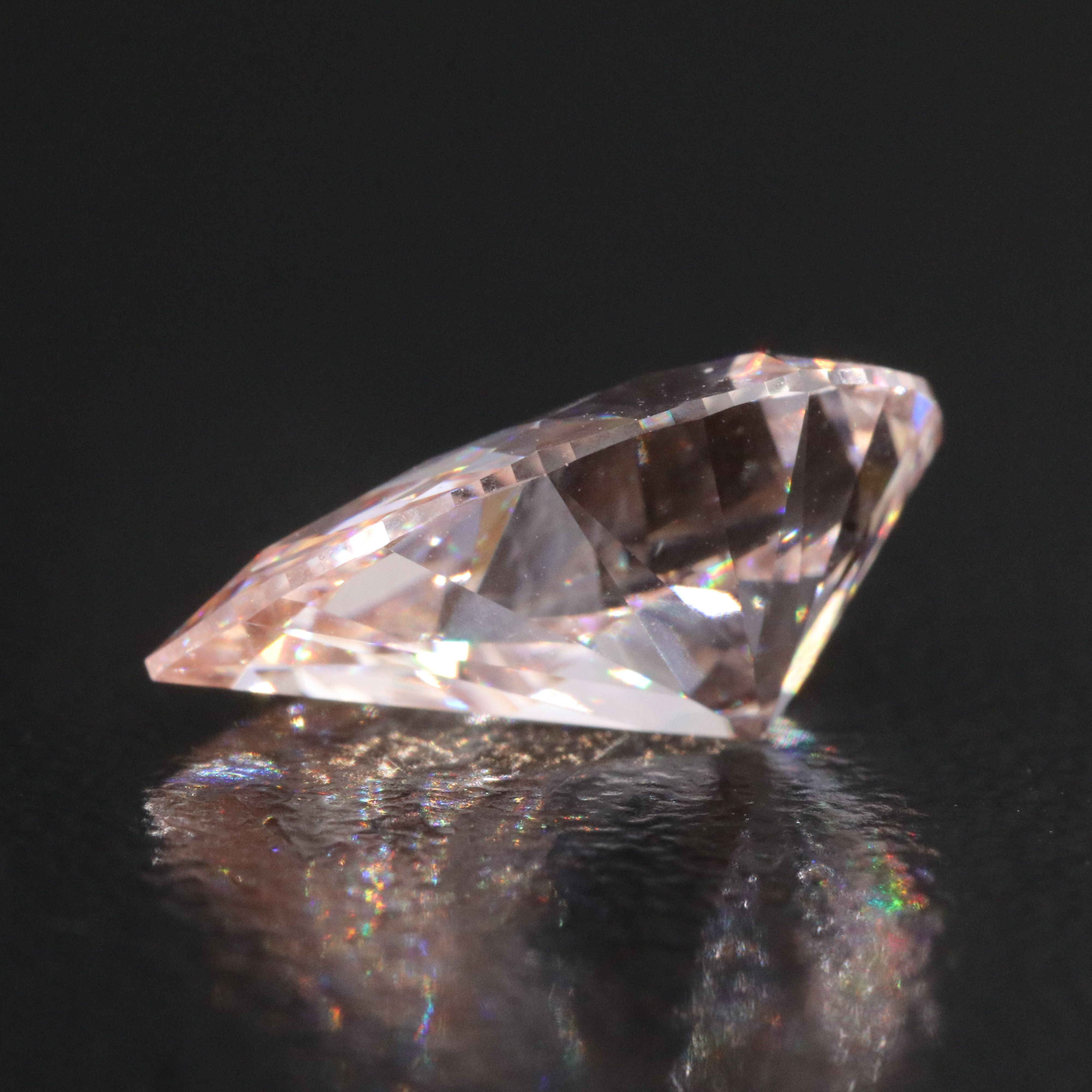 Loose 3.02 CT Lab Grown Fancy Intense Pink Diamond with IGI Report