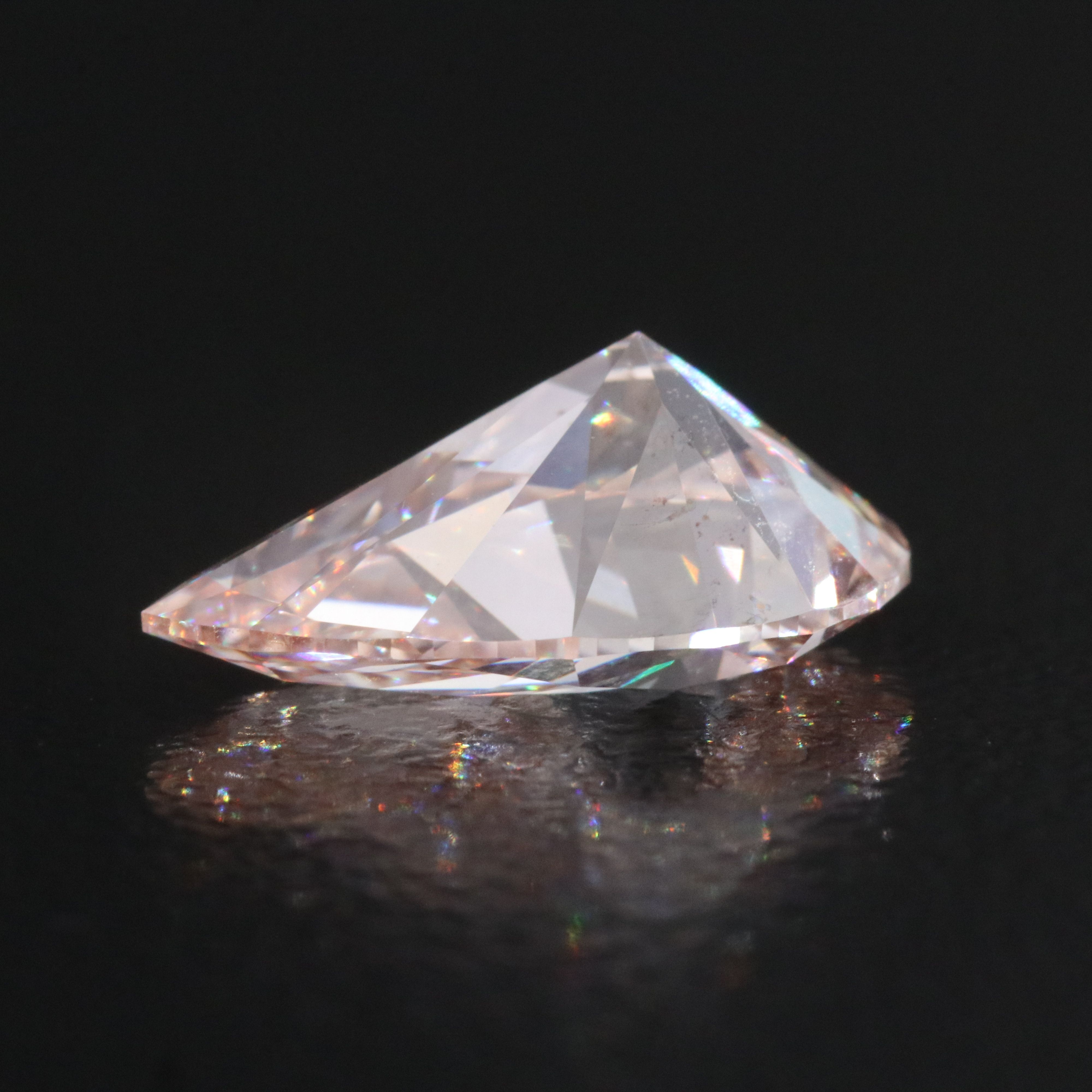 Loose 3.02 CT Lab Grown Fancy Intense Pink Diamond with IGI Report