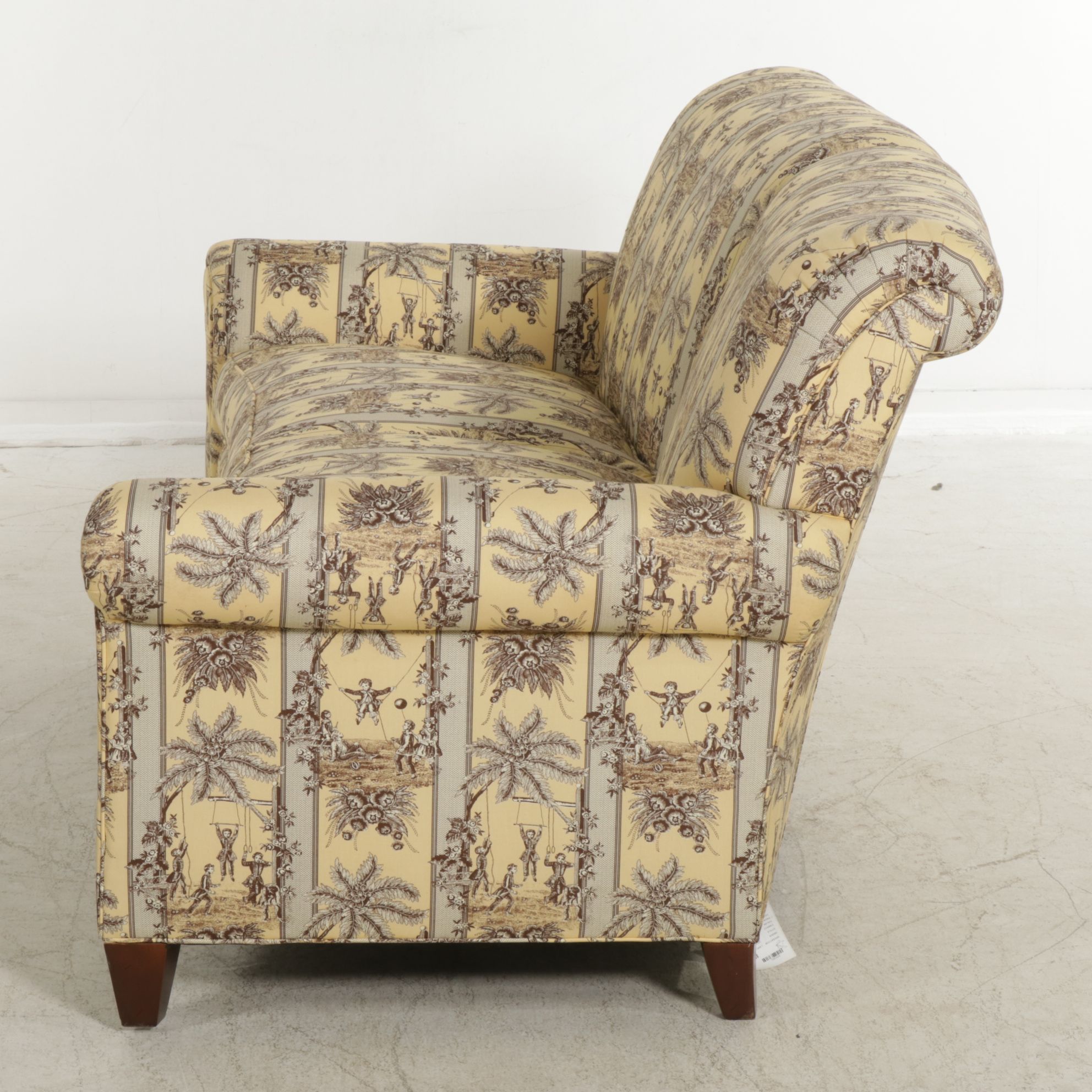 Pearson Custom Upholstered Curved Sofa, 21st Century