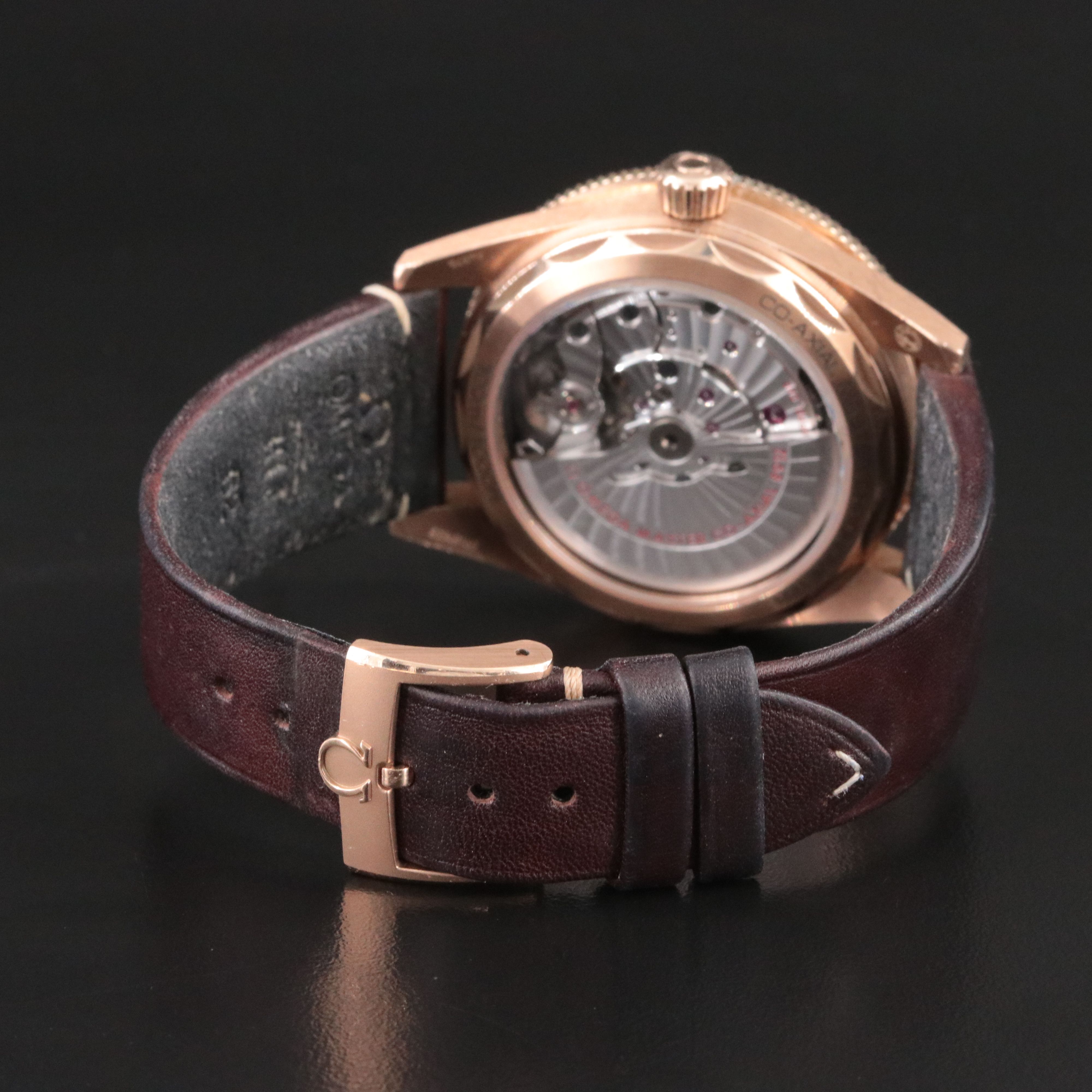 Omega Seamaster 300 Bronze Gold Leather Strap Master Co - Axial Watch