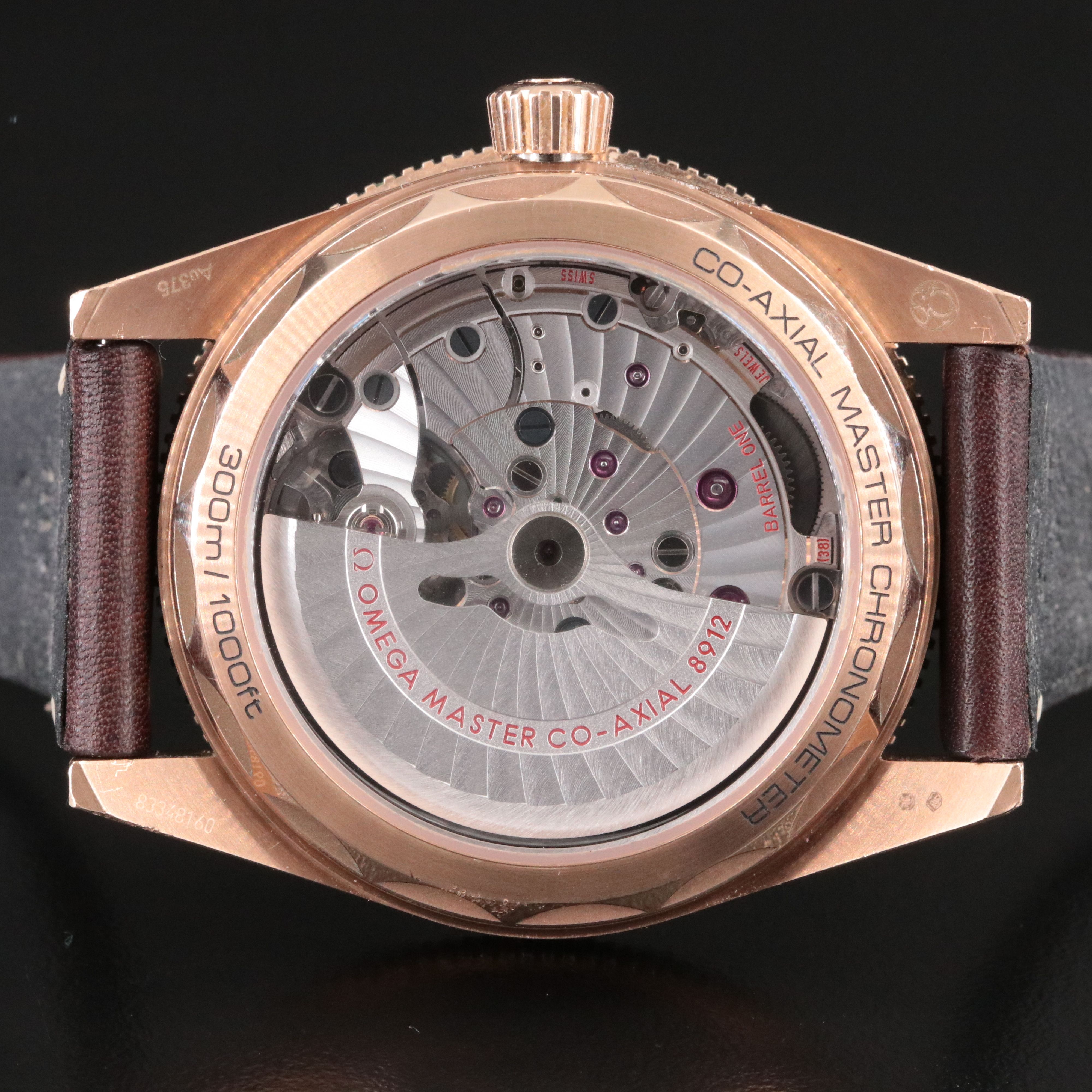 Omega Seamaster 300 Bronze Gold Leather Strap Master Co - Axial Watch