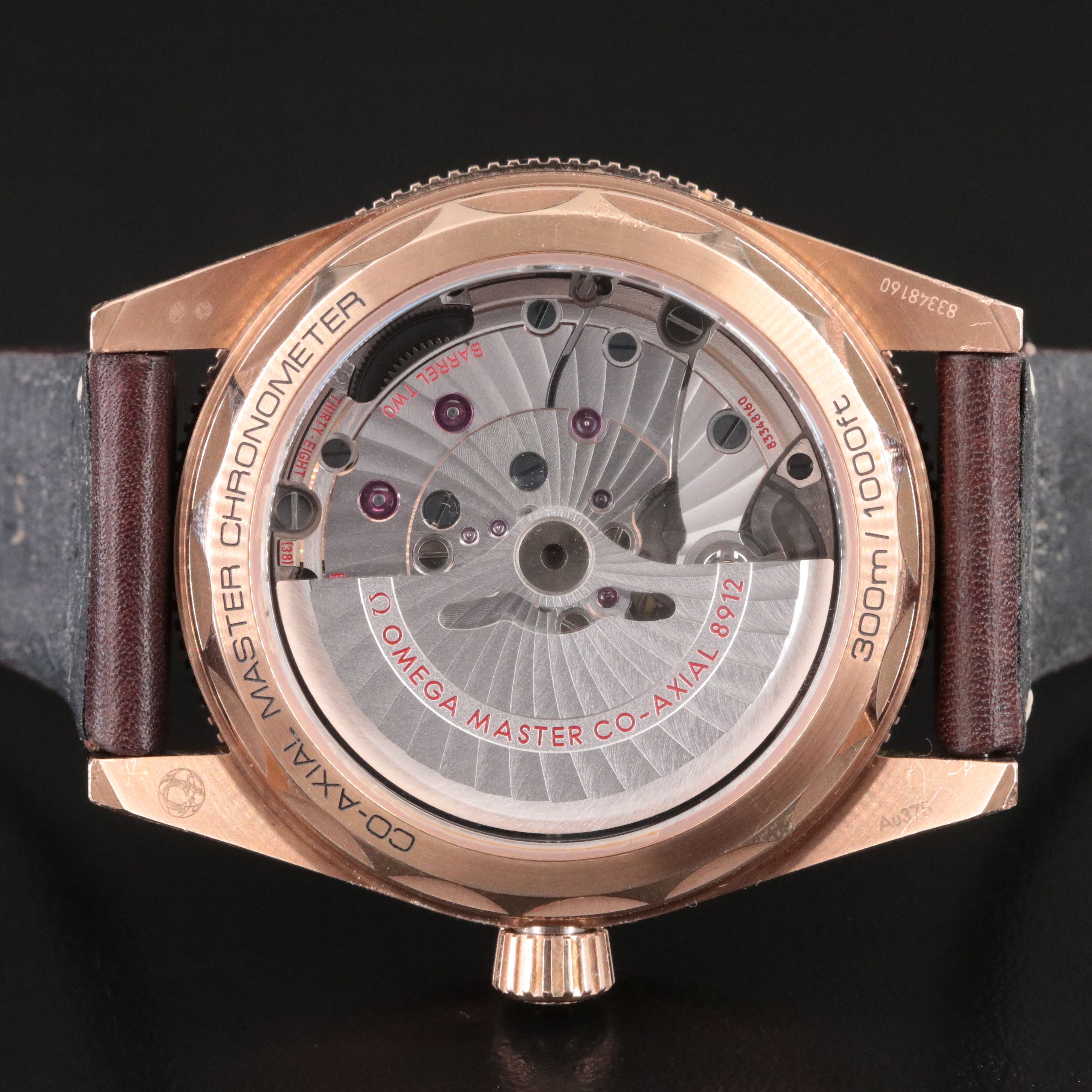 Omega Seamaster 300 Bronze Gold Leather Strap Master Co - Axial Watch