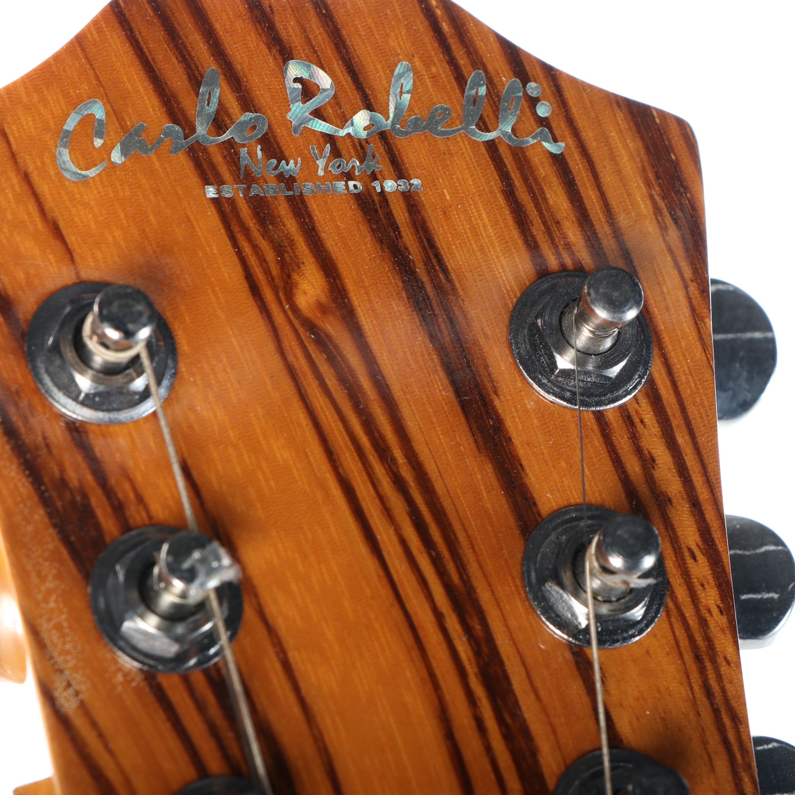 Carlo Robelli 12-String Zebrawood Acoustic Guitar, Mid to Late 20th Century