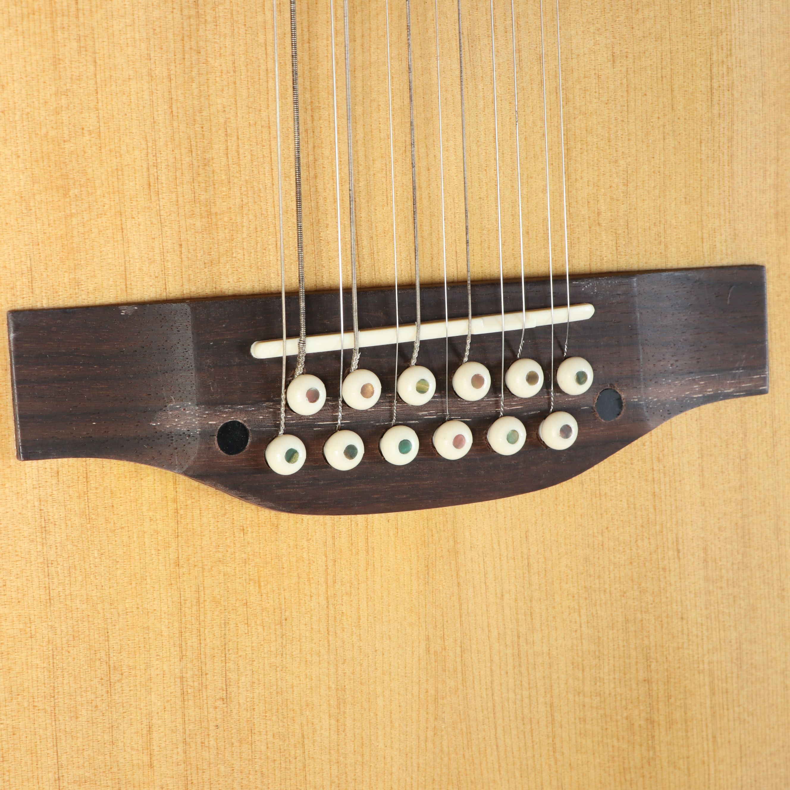 Carlo Robelli 12-String Zebrawood Acoustic Guitar, Mid to Late 20th Century