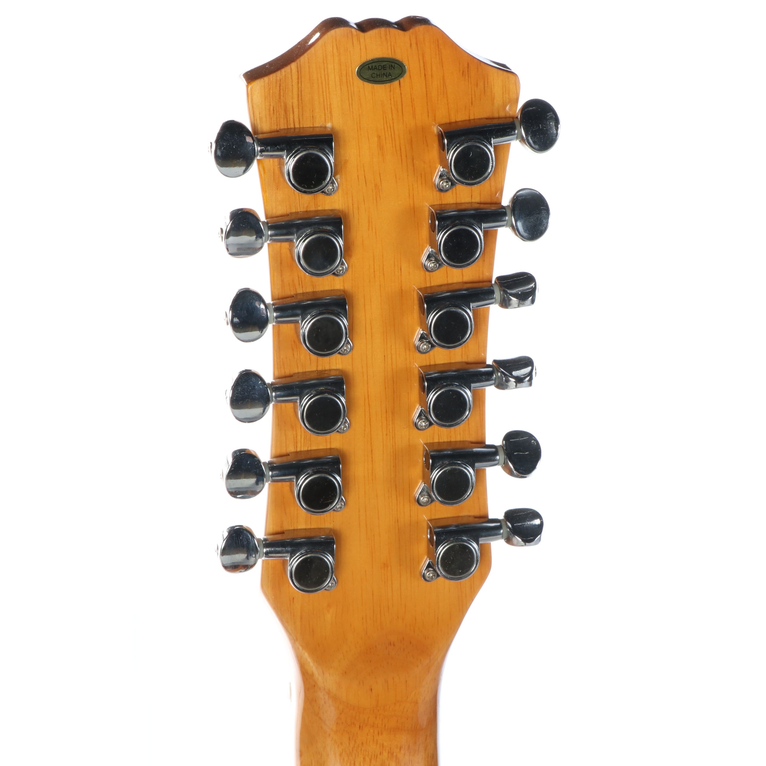 Carlo Robelli 12-String Zebrawood Acoustic Guitar, Mid to Late 20th Century