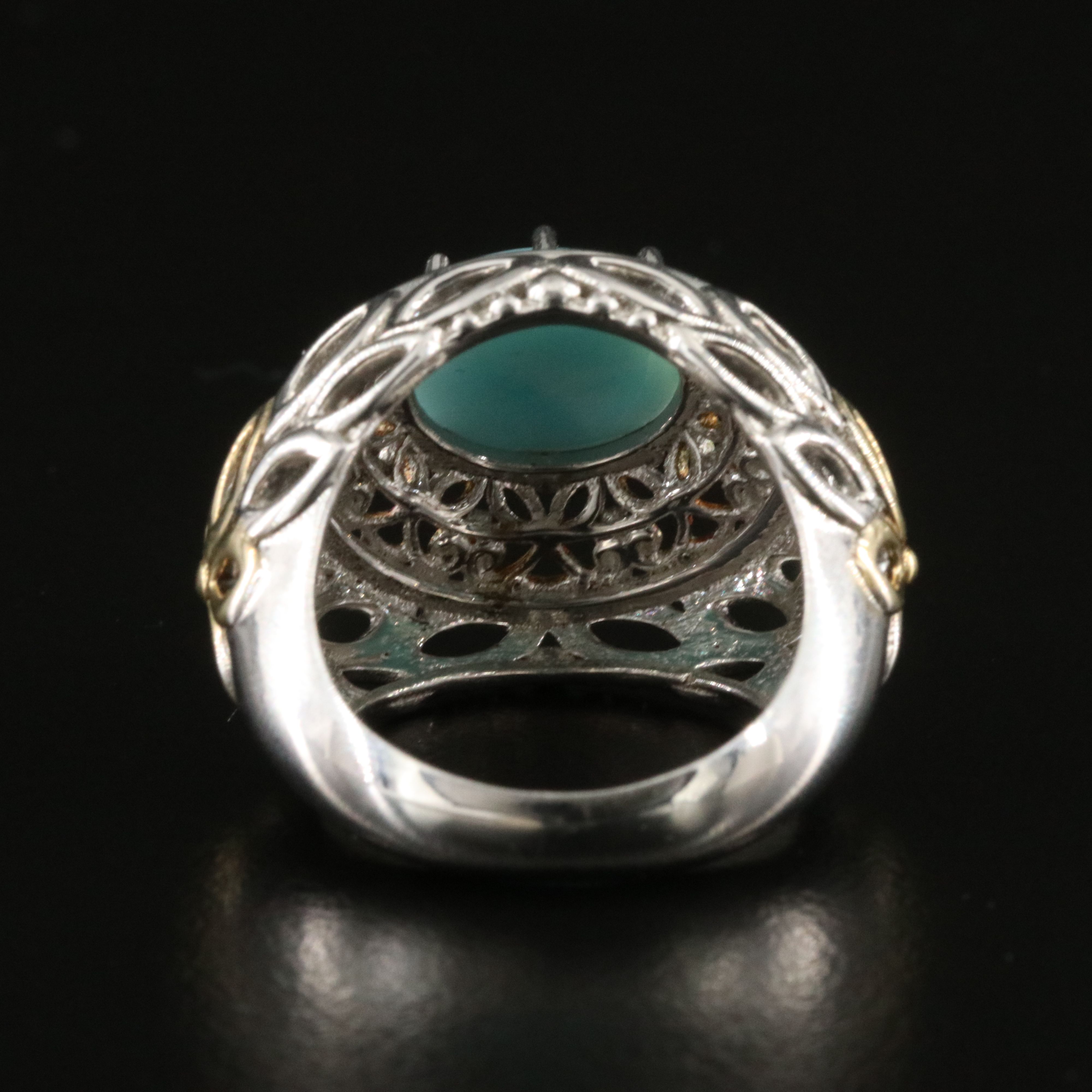 Sterling Larimar Ring