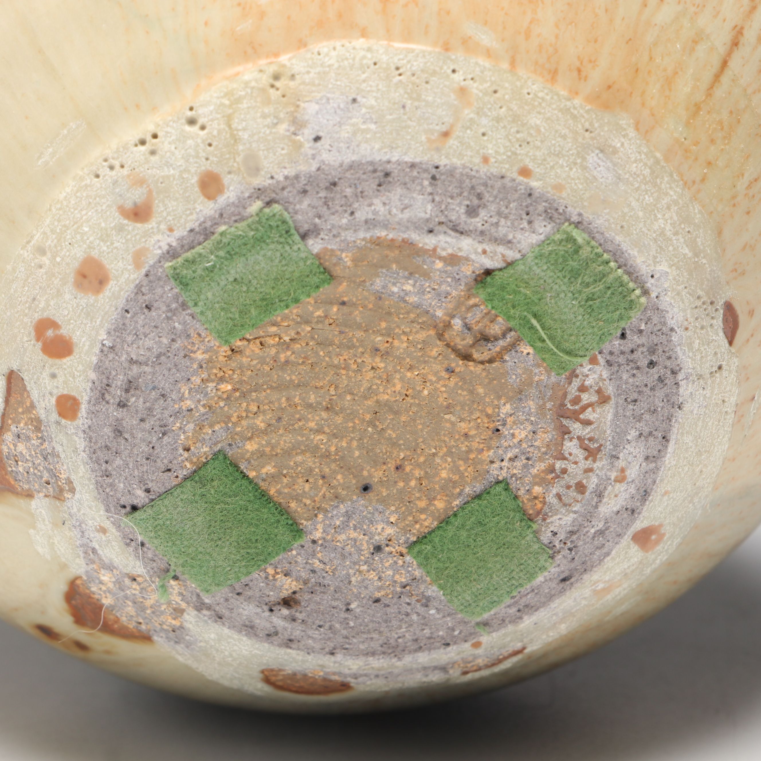 Rustic Studio Pottery Salt Glazed Stoneware Bud Vase, Mid to Late 20th Century