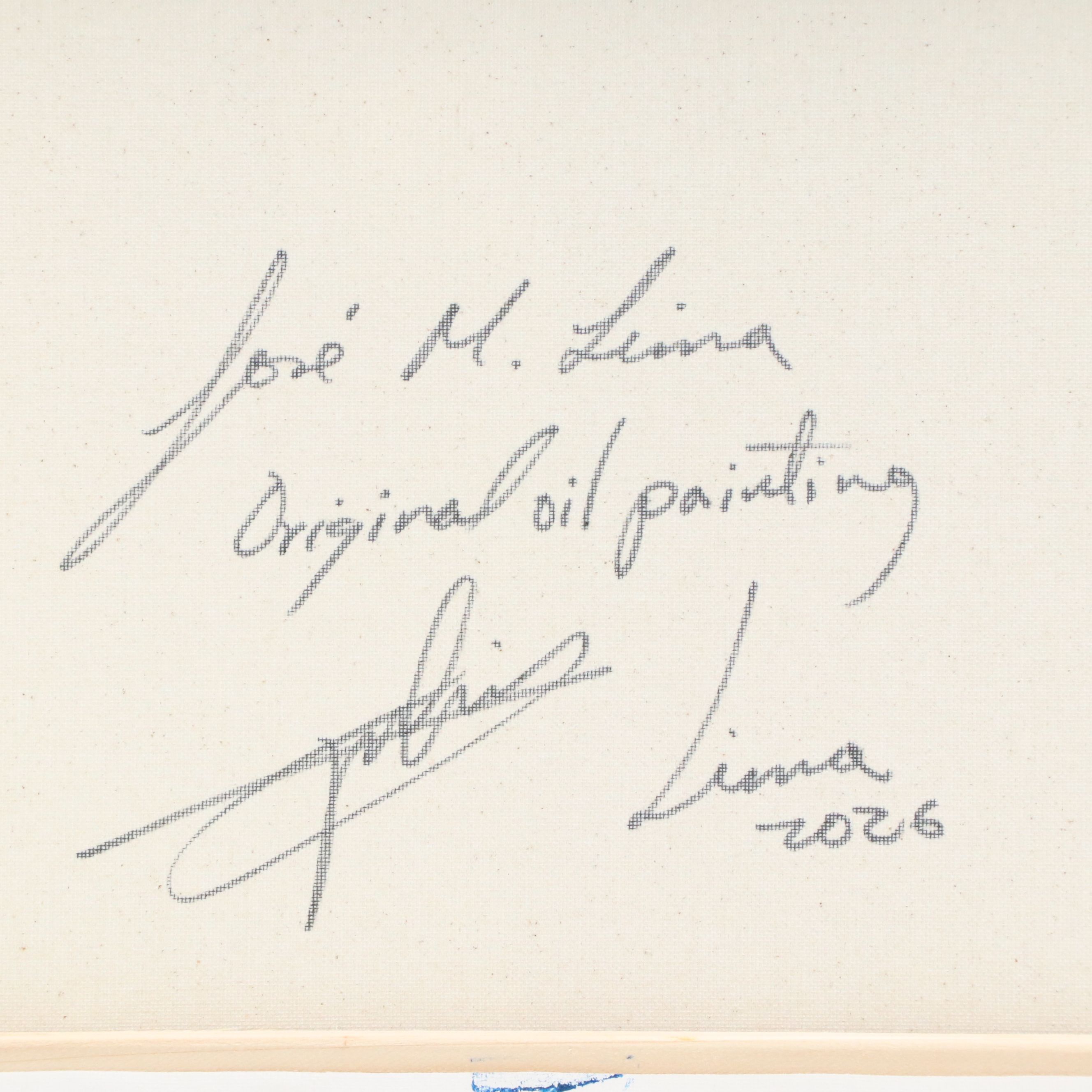 José M. Lima Abstract Oil Painting, 2026