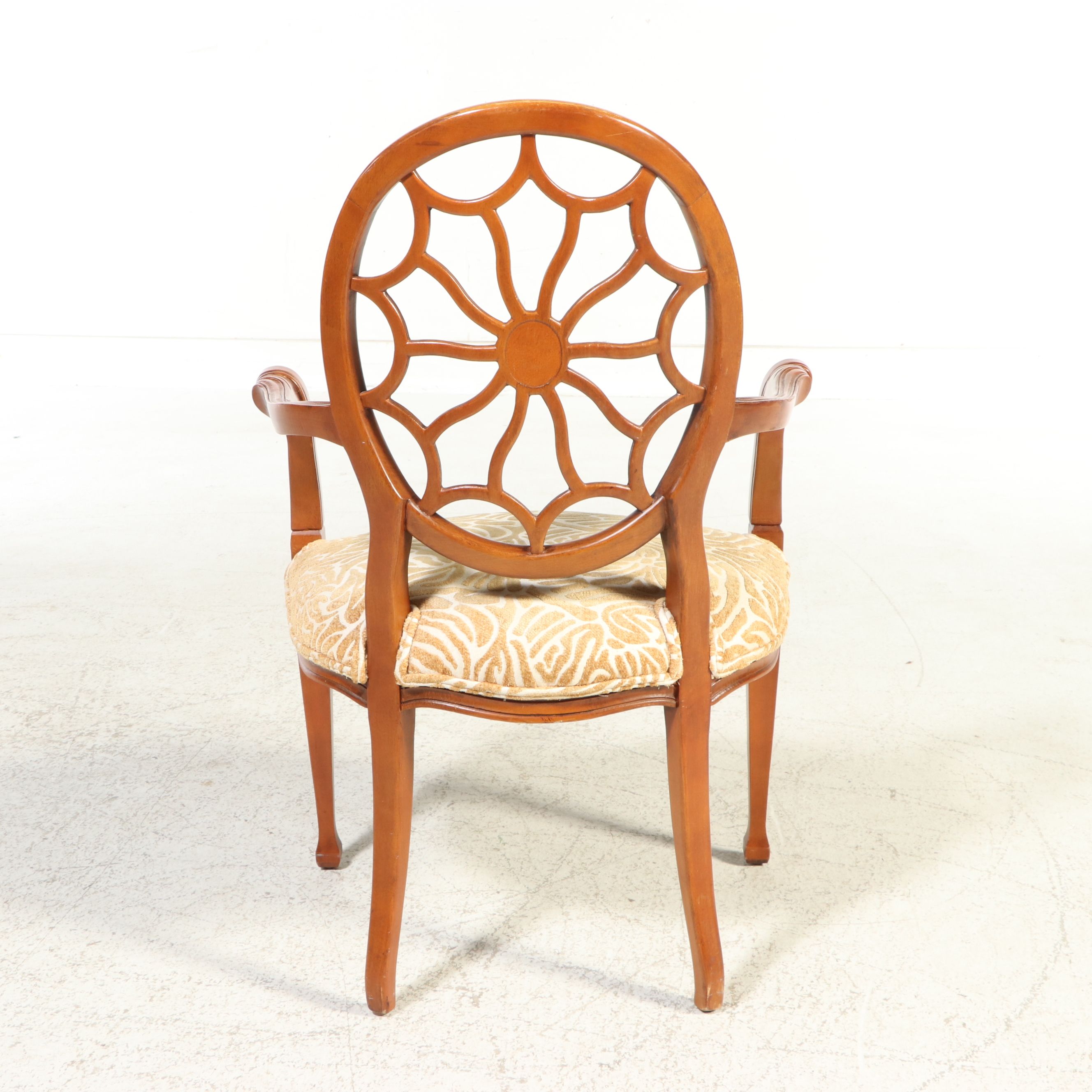 Pair of Fairfield Chair Co. Hepplewhite Style Wheel-Back Armchairs, Late 20th C.