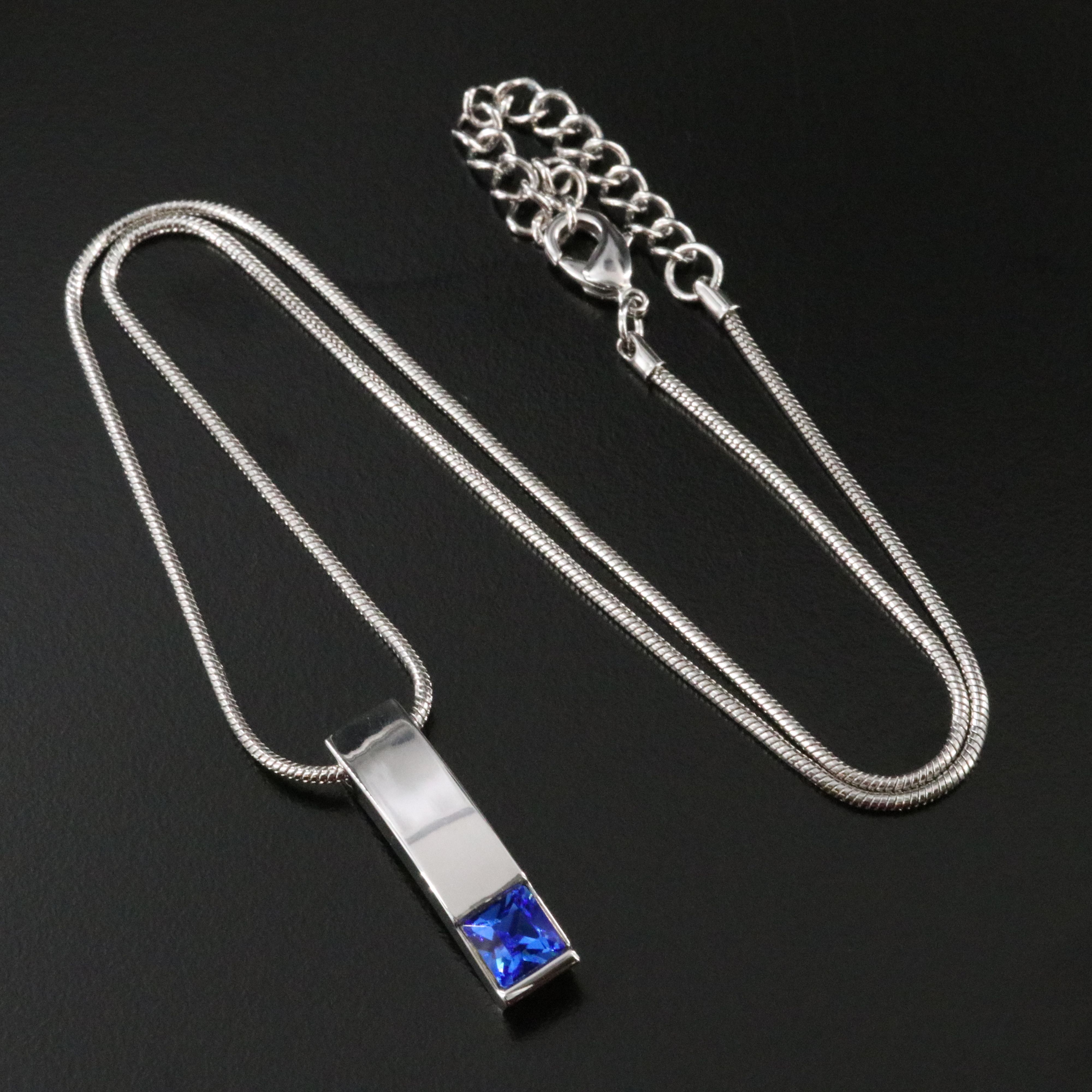 Rhinestone Pendant Necklace