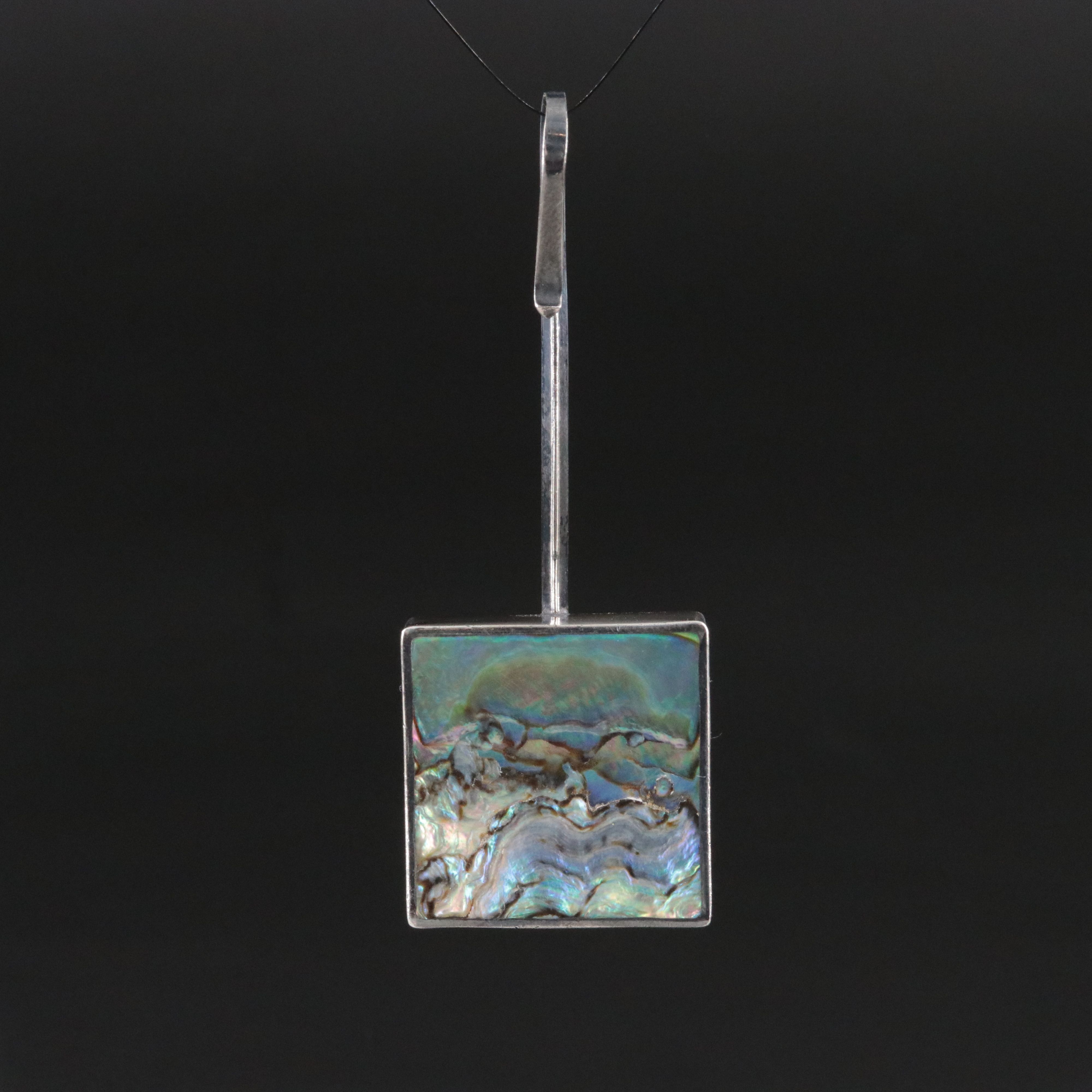 Palle Bisgaard Sterling Abalone Enhancer Pendant