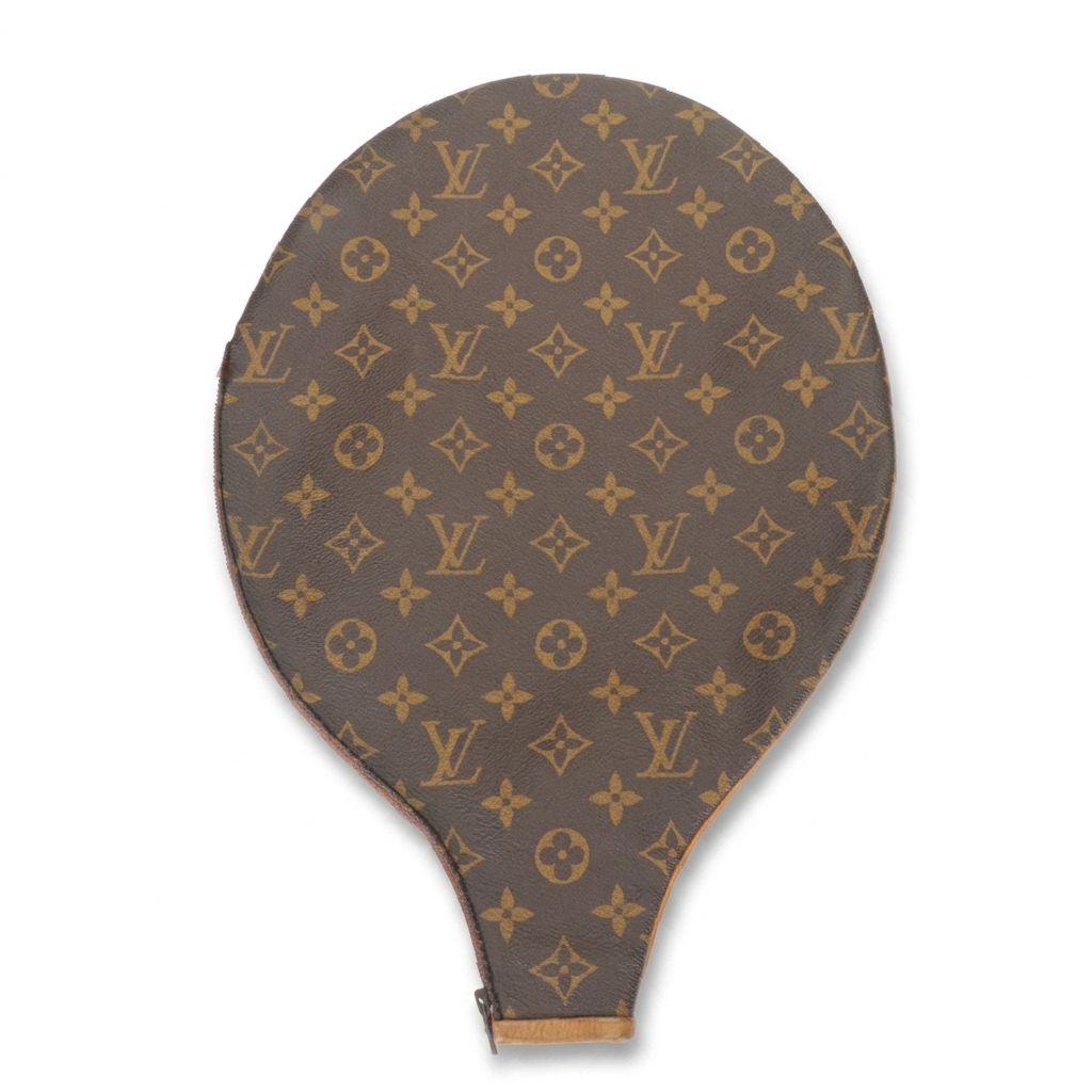 Louis Vuitton Tennis Racket Cover in Monogram Coated Canvas and Leather Trim