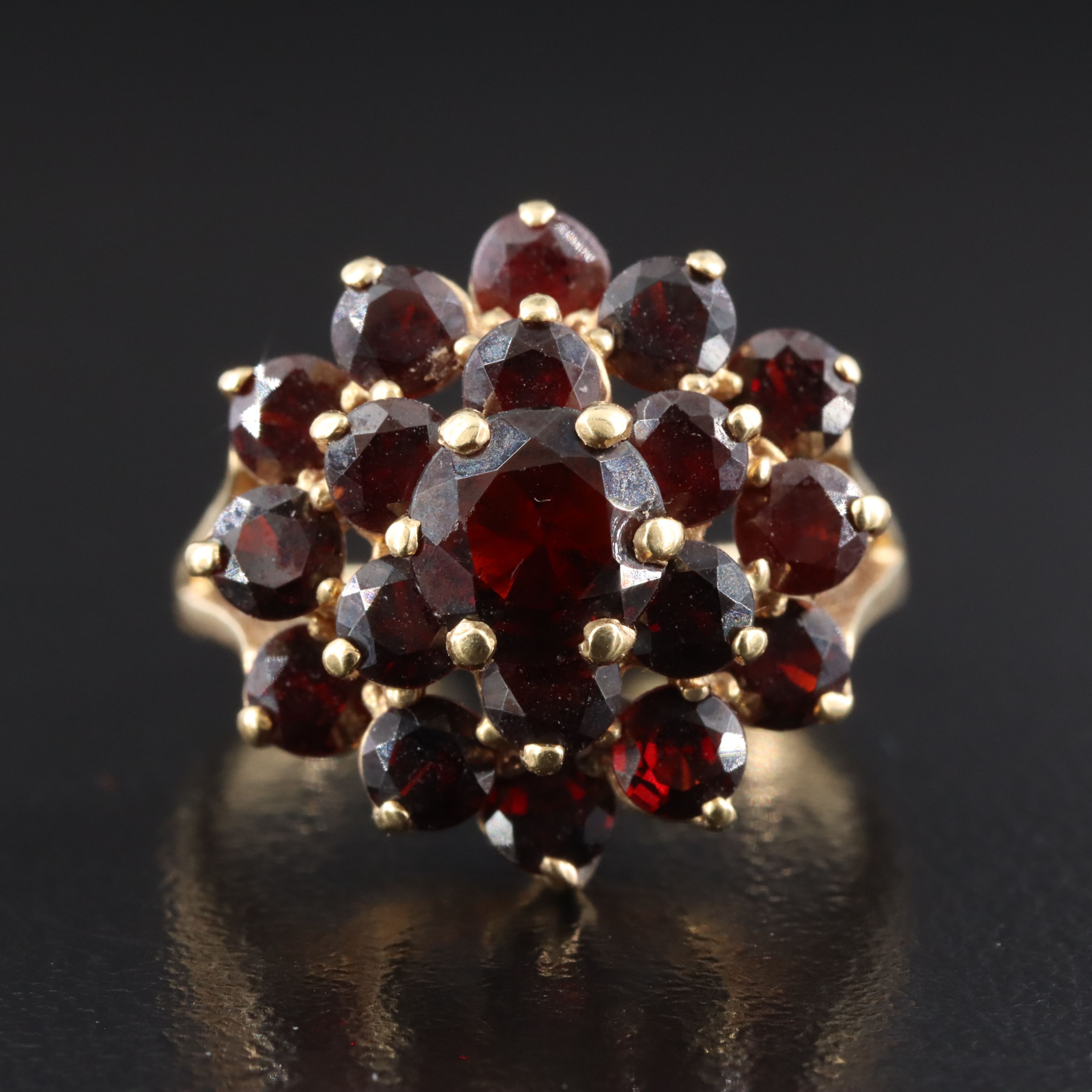 14K Garnet Ring