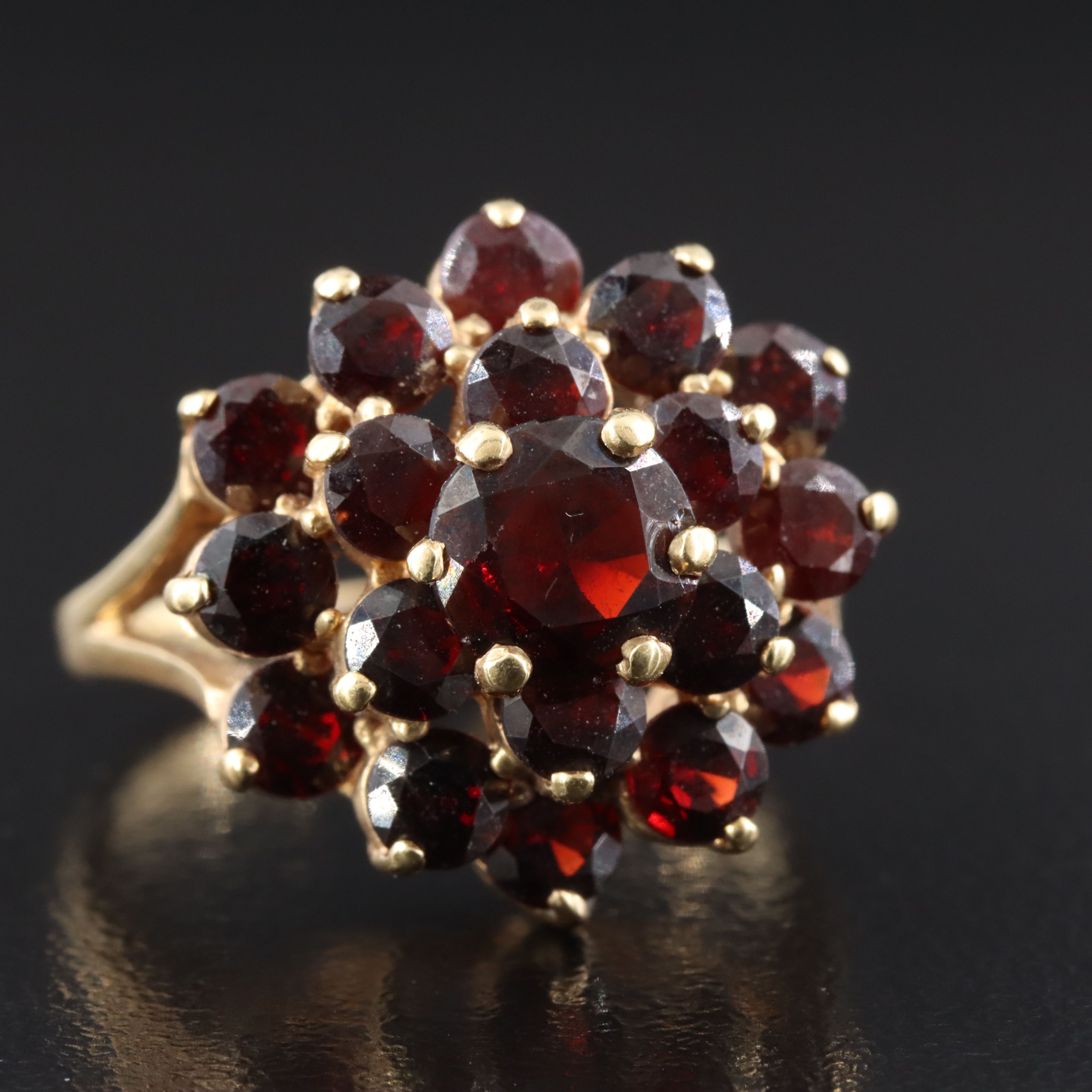 14K Garnet Ring