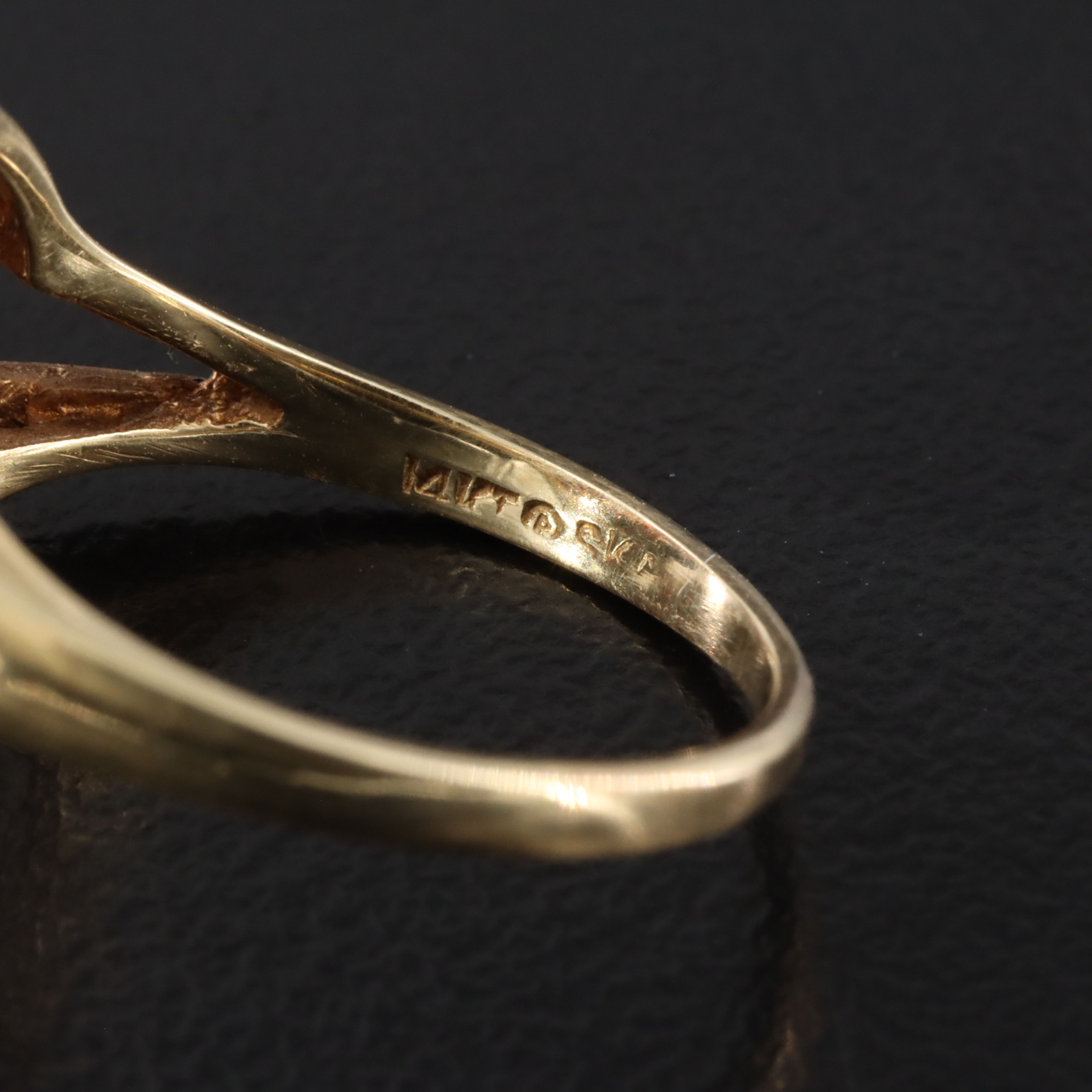 14K Garnet Ring