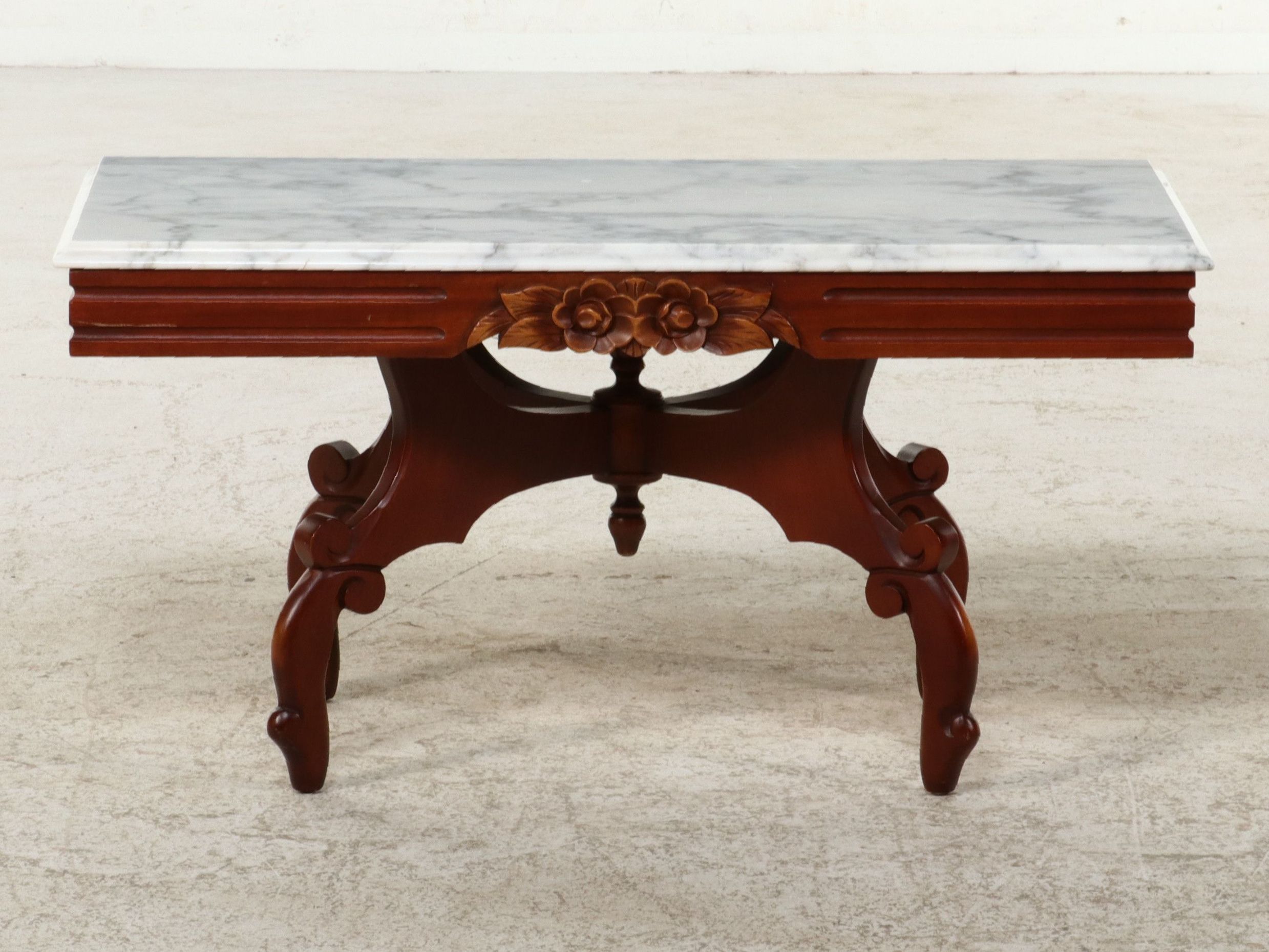 Victorian Style Marble-Top Coffee Table, 20th Century