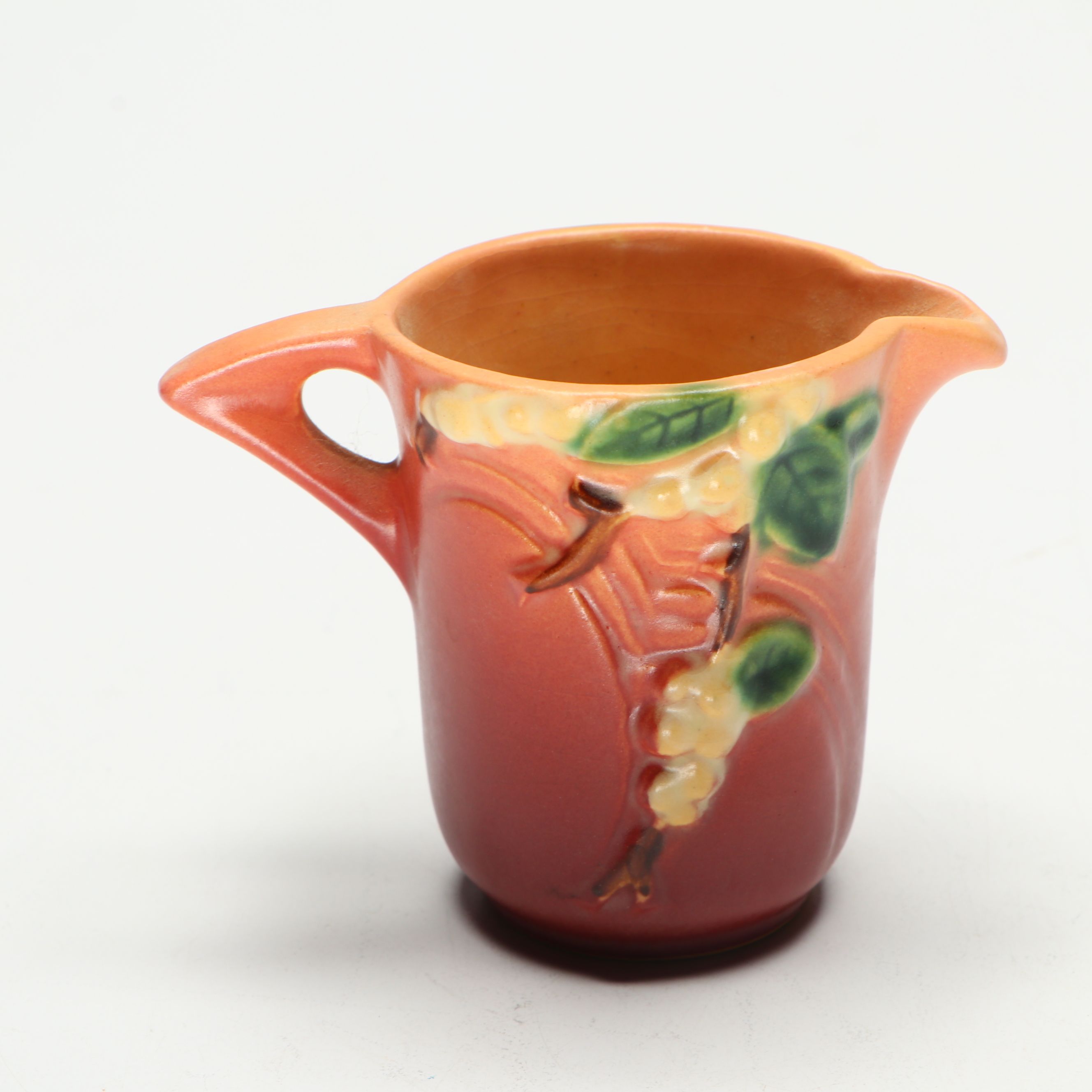 Roseville Pottery "Snowberry" Teapot with Creamer and Sugar
