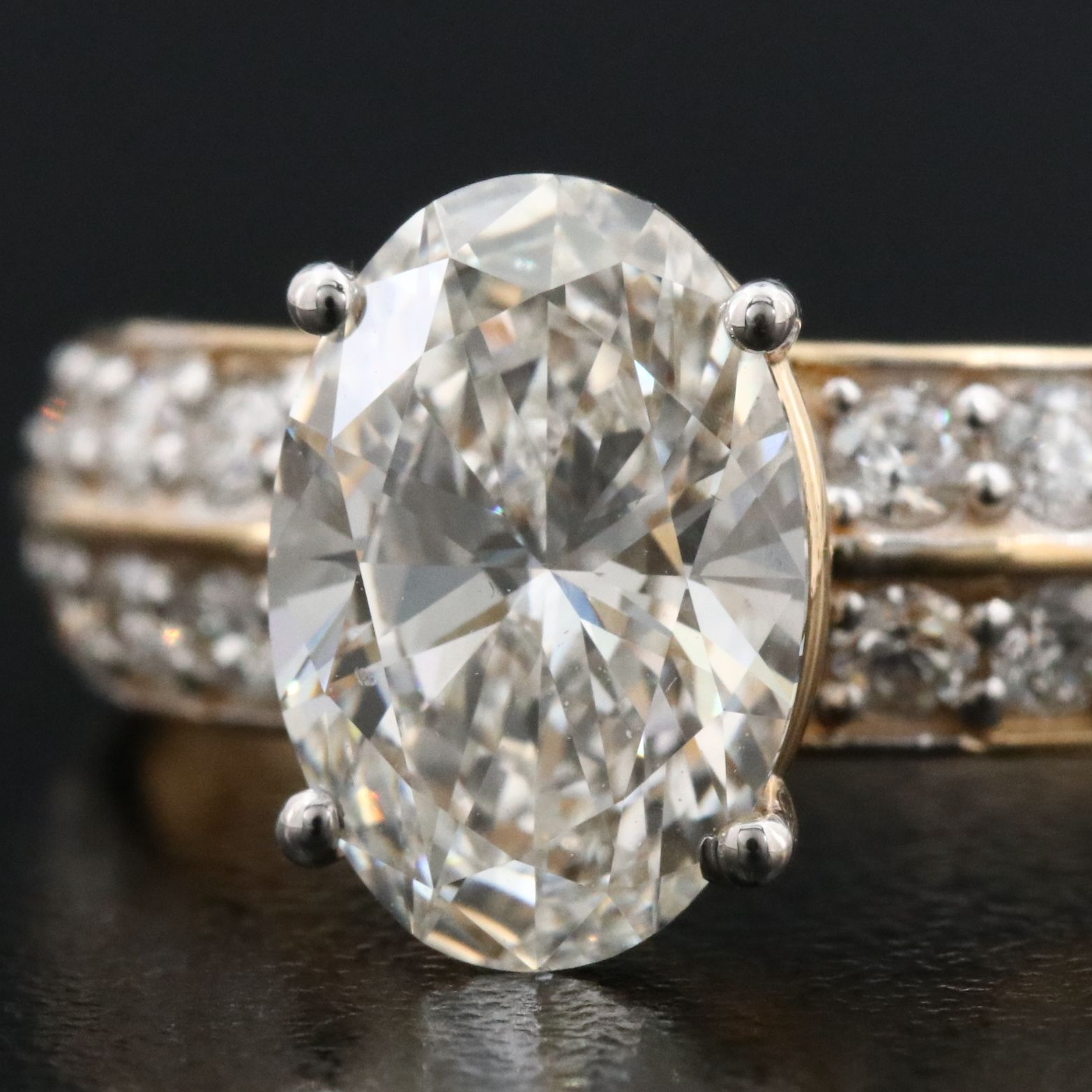18K 2.69 CTW Lab Grown Diamond Ring with IGI Report