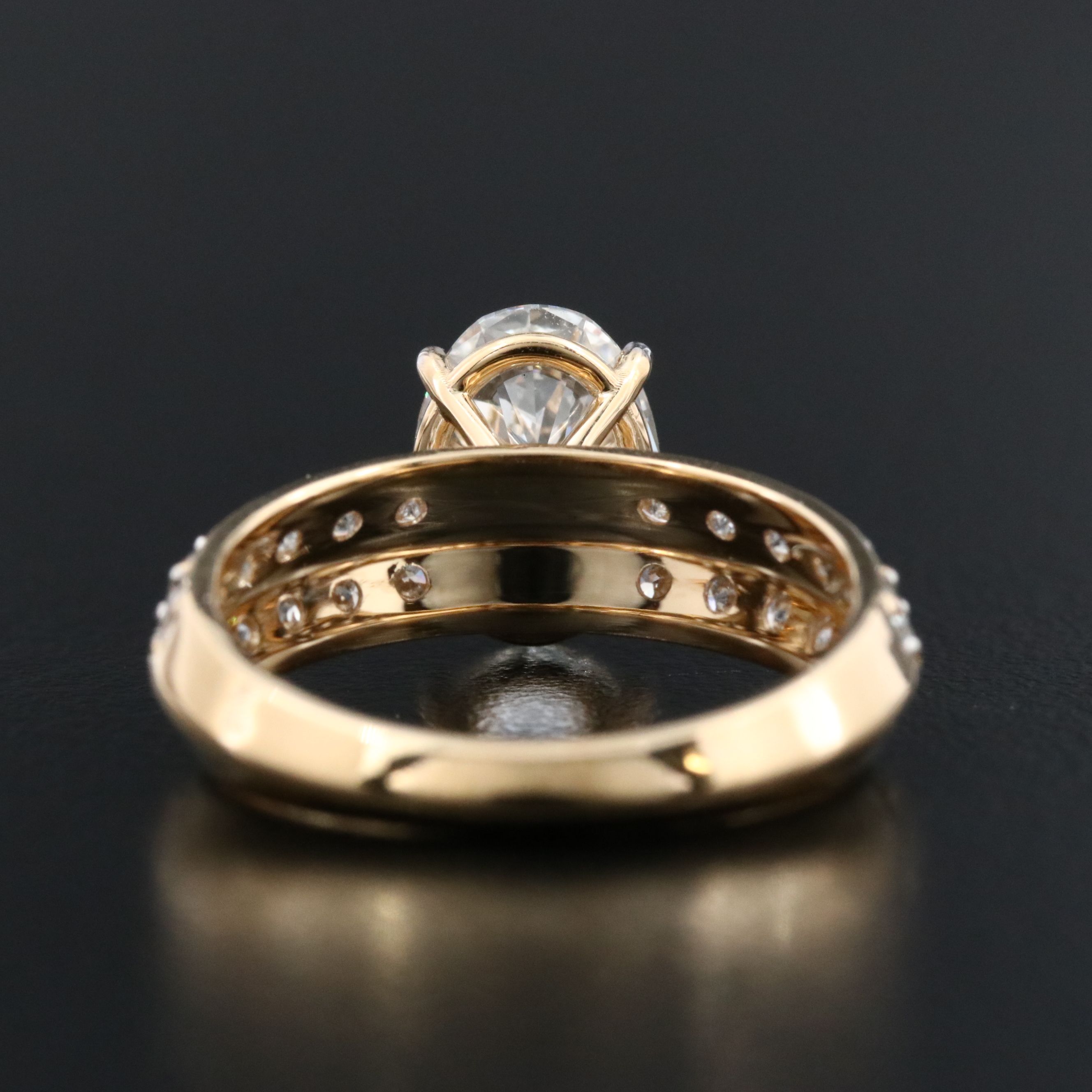 18K 2.69 CTW Lab Grown Diamond Ring with IGI Report