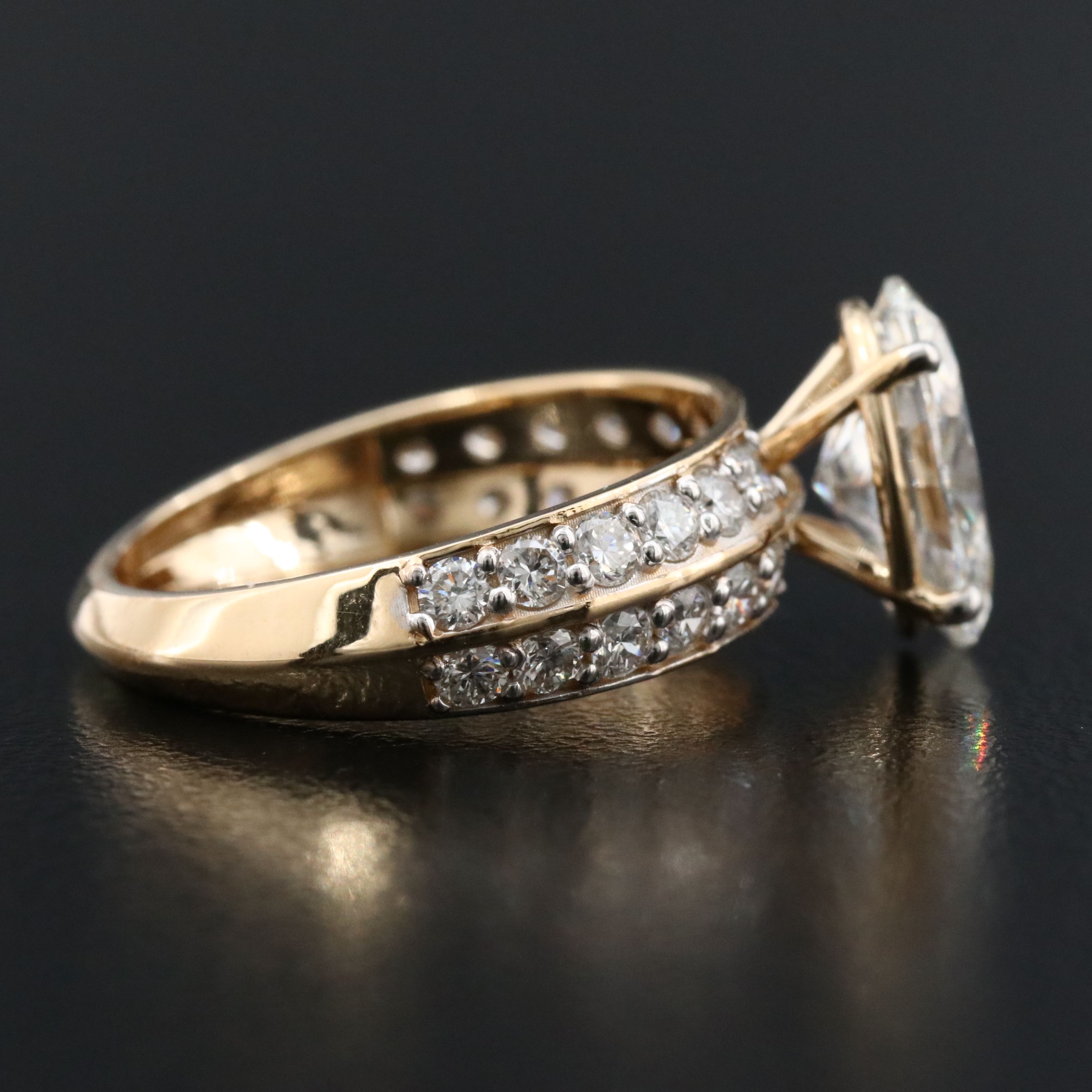 18K 2.69 CTW Lab Grown Diamond Ring with IGI Report
