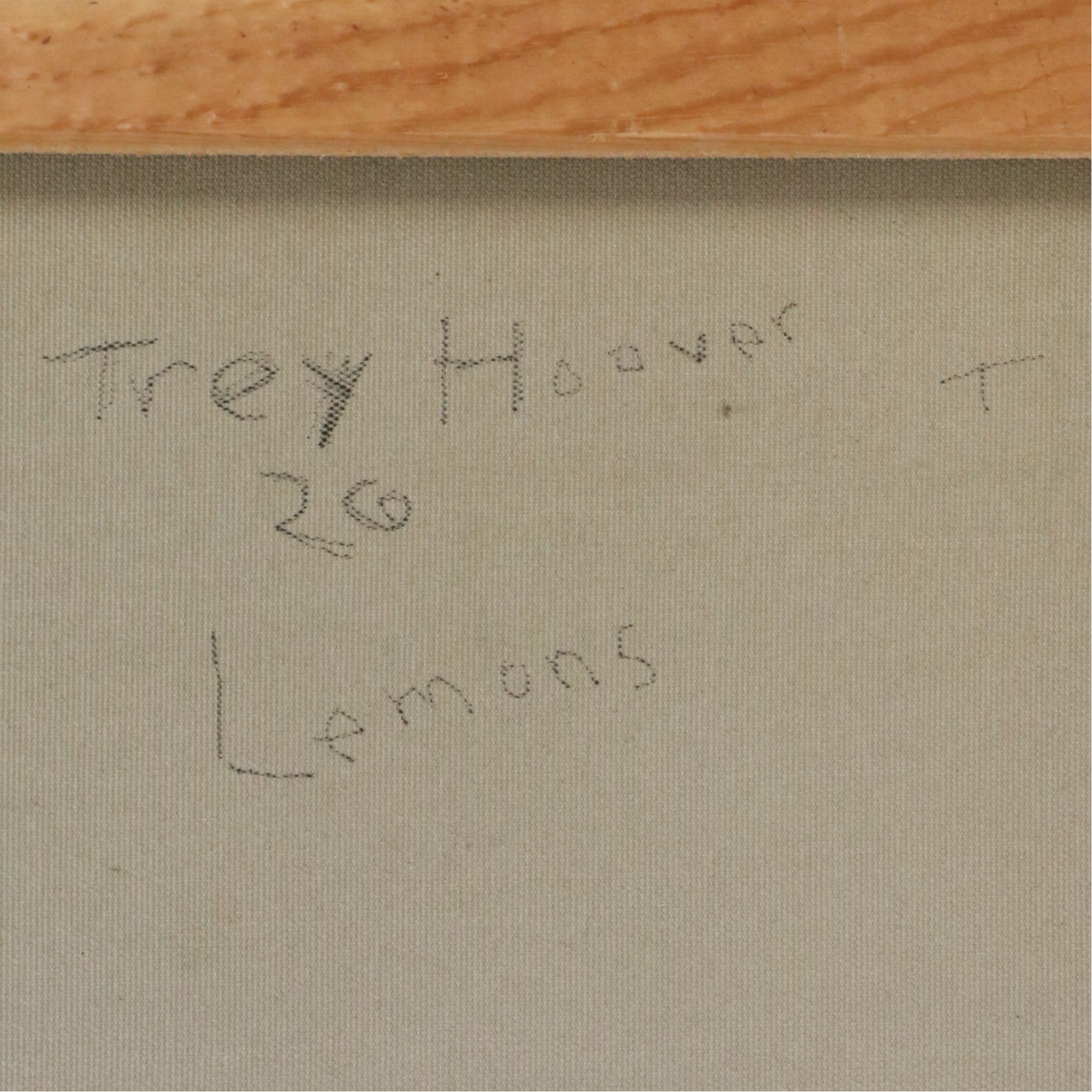 Trey Hoover Abstract Oil Painting "Lemons," 2026