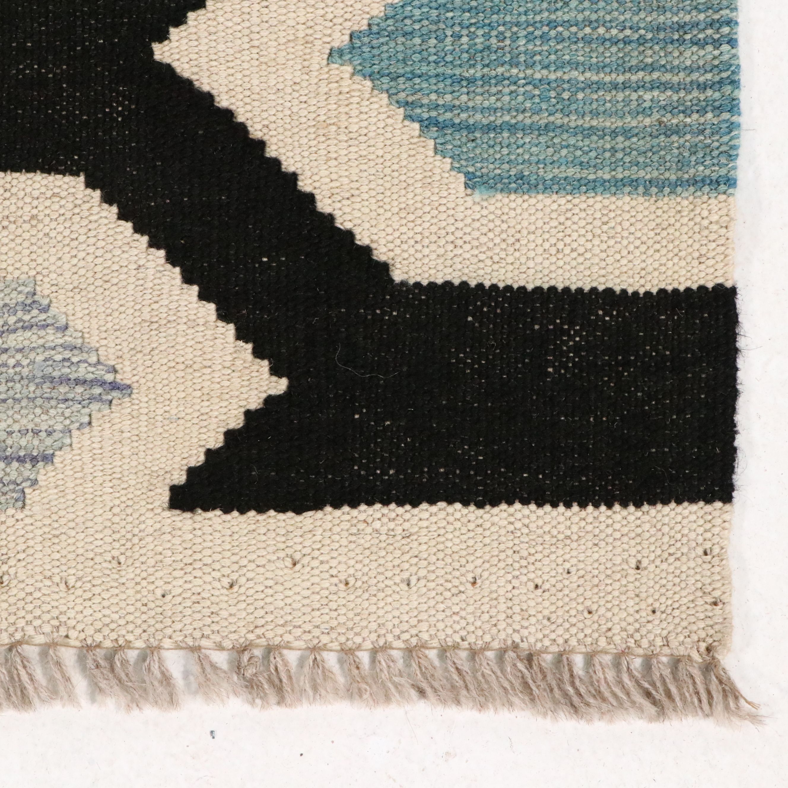5'8 x 8'5 Handwoven Lattice Multicolor Kilim Area Rug