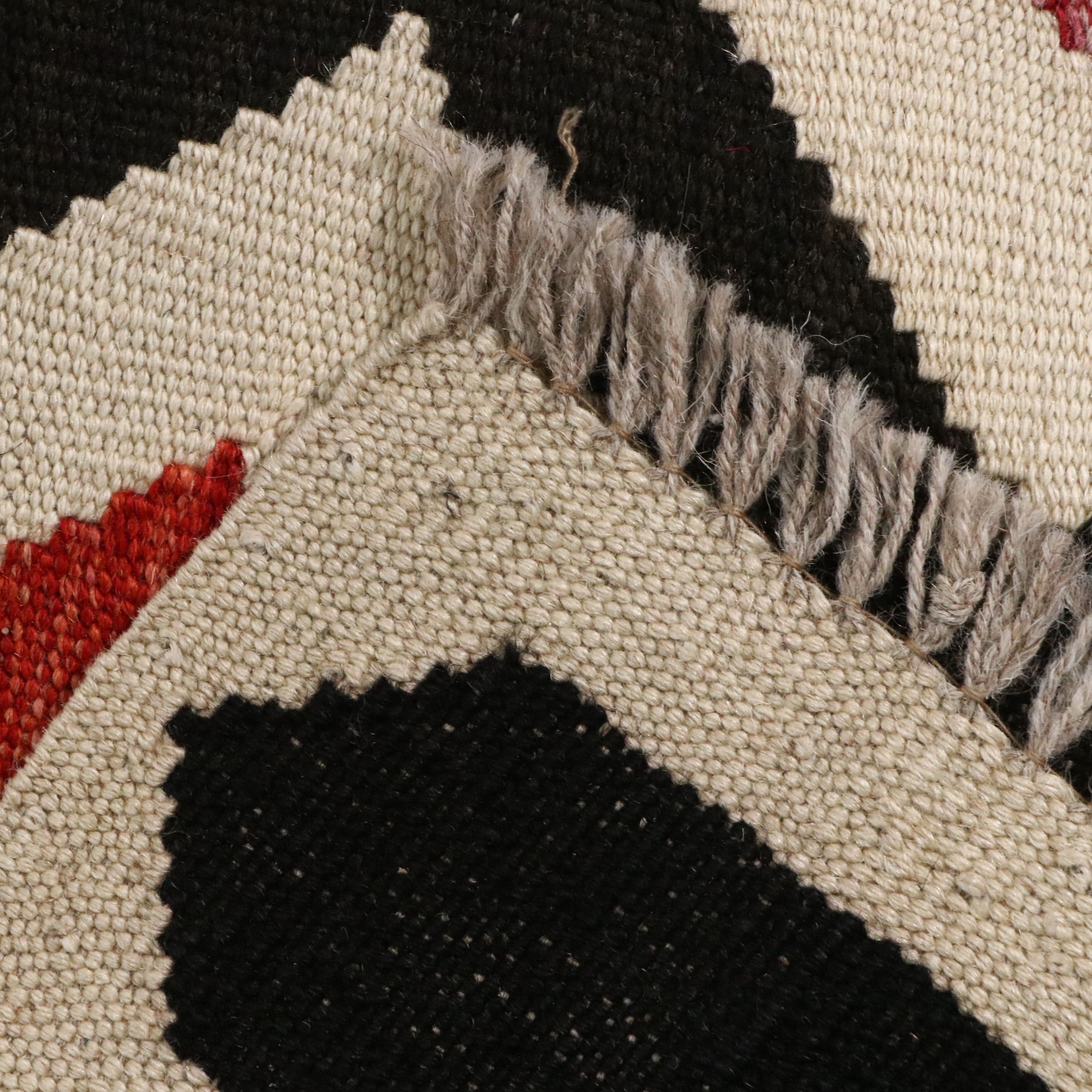 5'8 x 8'5 Handwoven Lattice Multicolor Kilim Area Rug