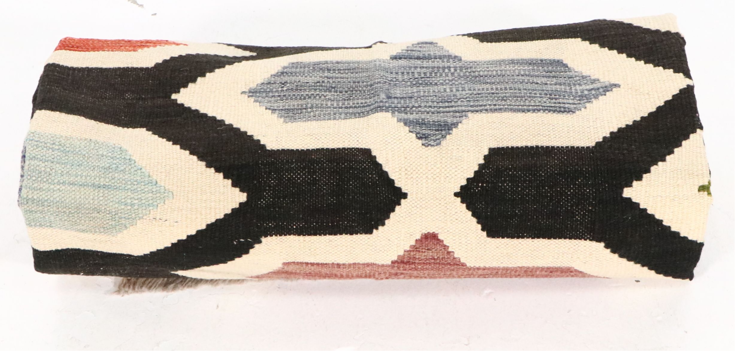 5'8 x 8'5 Handwoven Lattice Multicolor Kilim Area Rug
