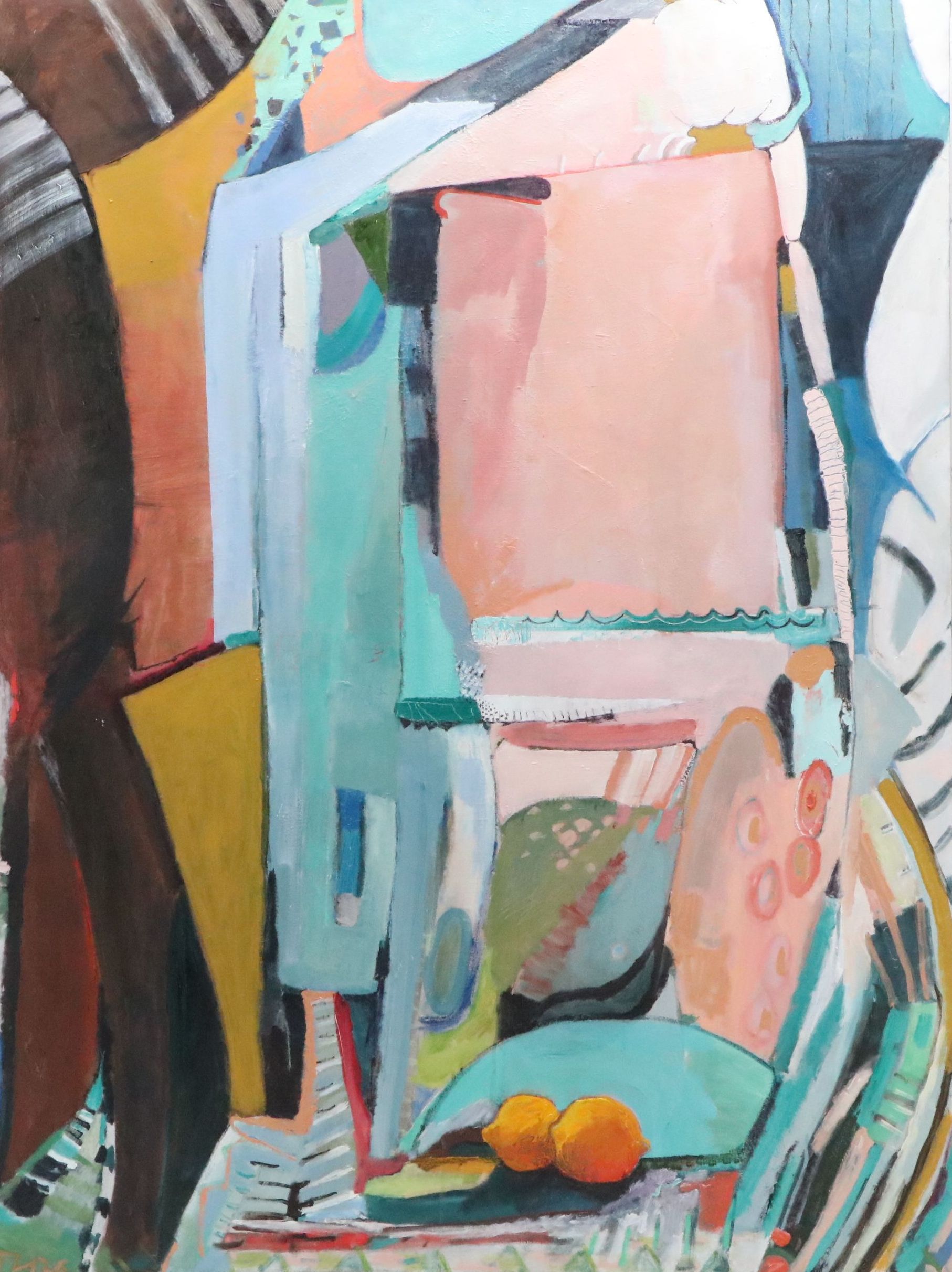 Trey Hoover Abstract Oil Painting "Lemons," 2026