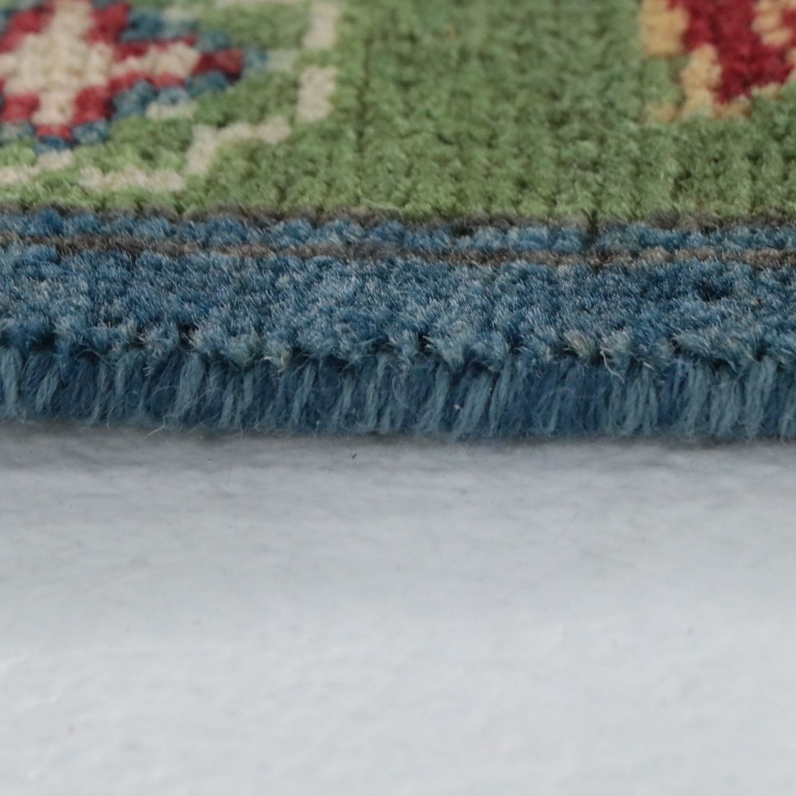 3'2 x 4'11 Hand-Knotted Indian Pictorial Accent Rug