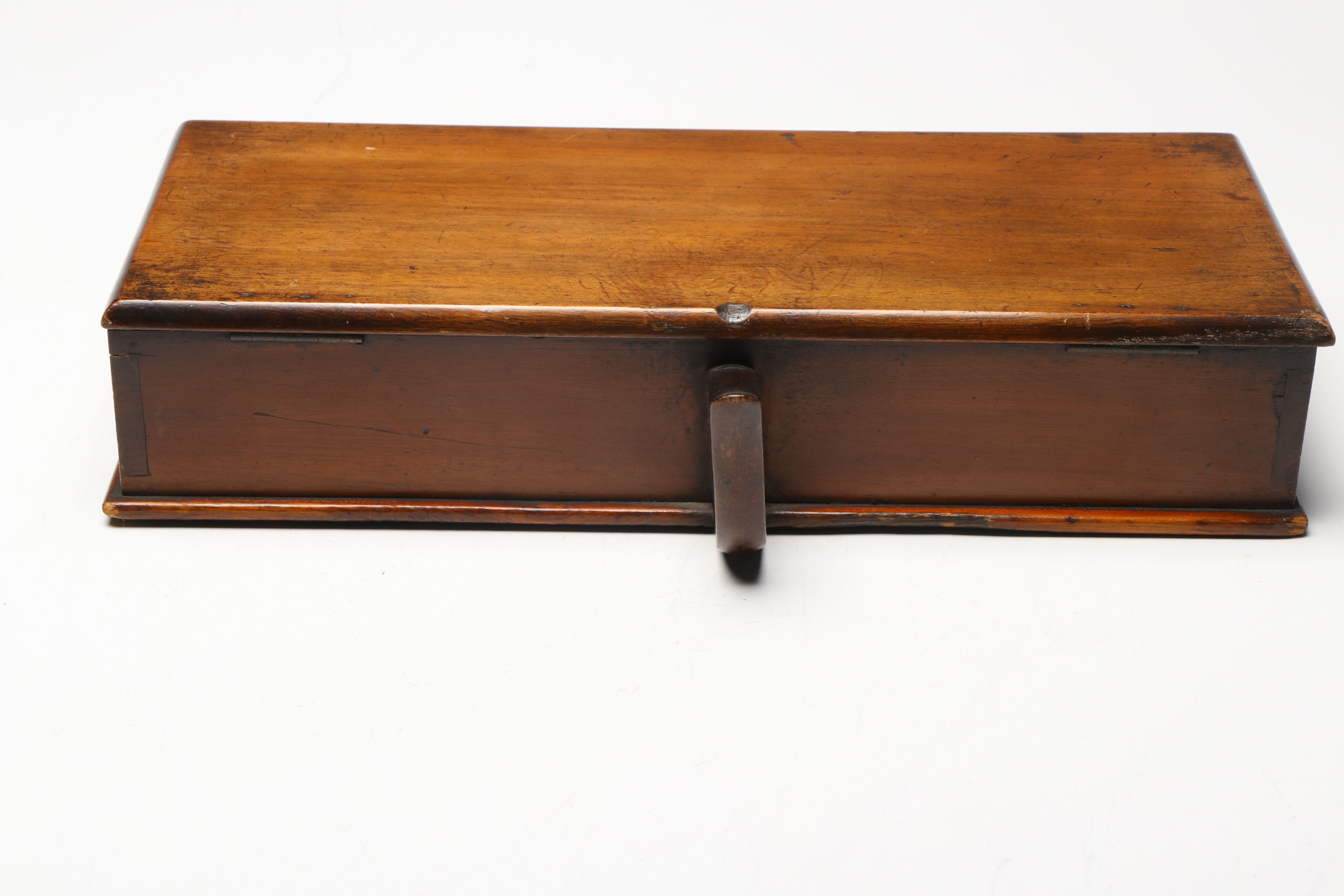 Victorian Wooden Retailer's Cigar Display Box with Gold Foil Lettering