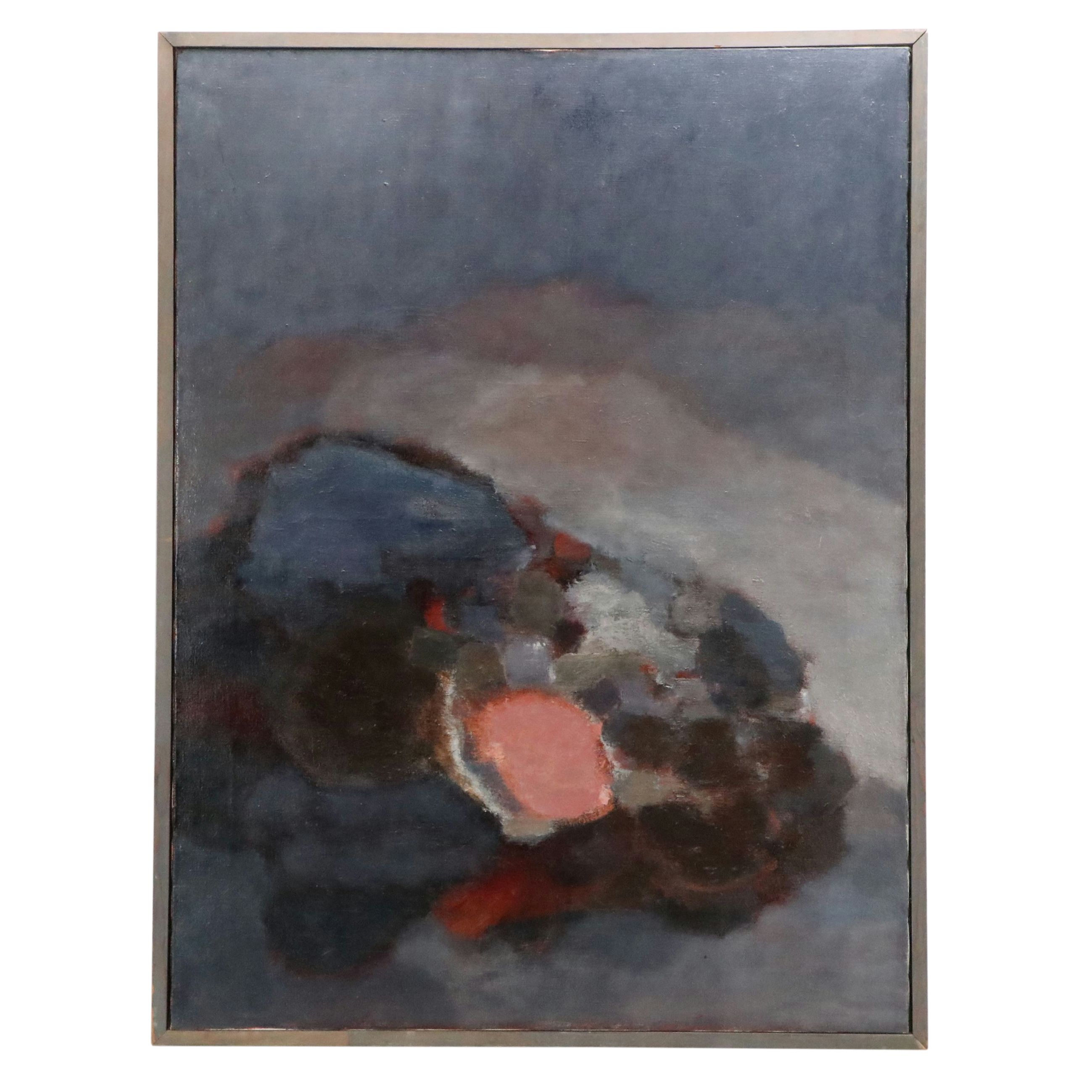 G. McGowan Abstract Expressionist Oil Painting "Quiet Life," 1961