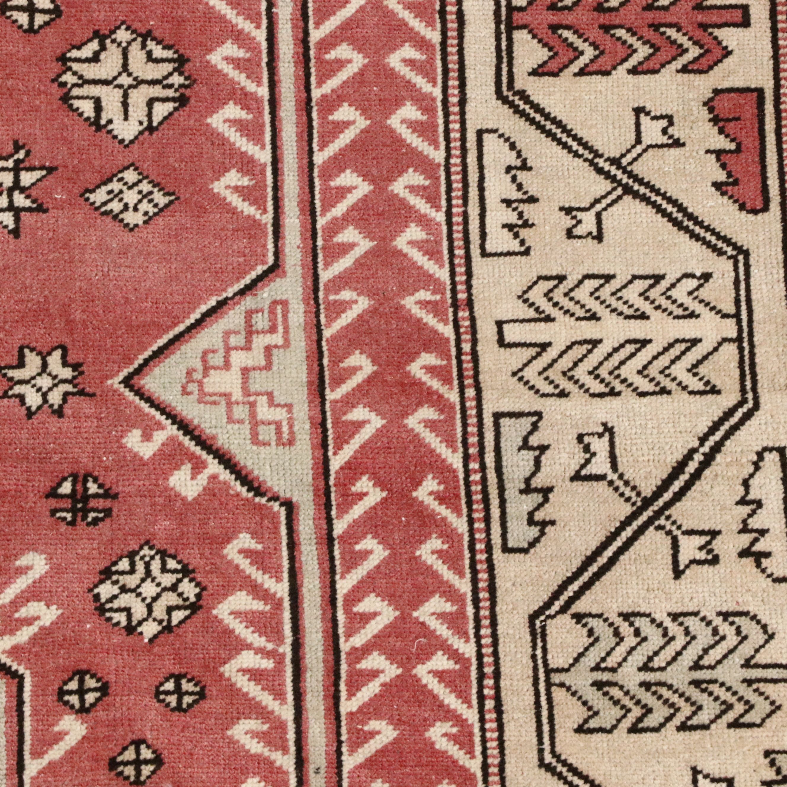 5' x 7'8 Hand-Knotted Turkish Milas Area Rug