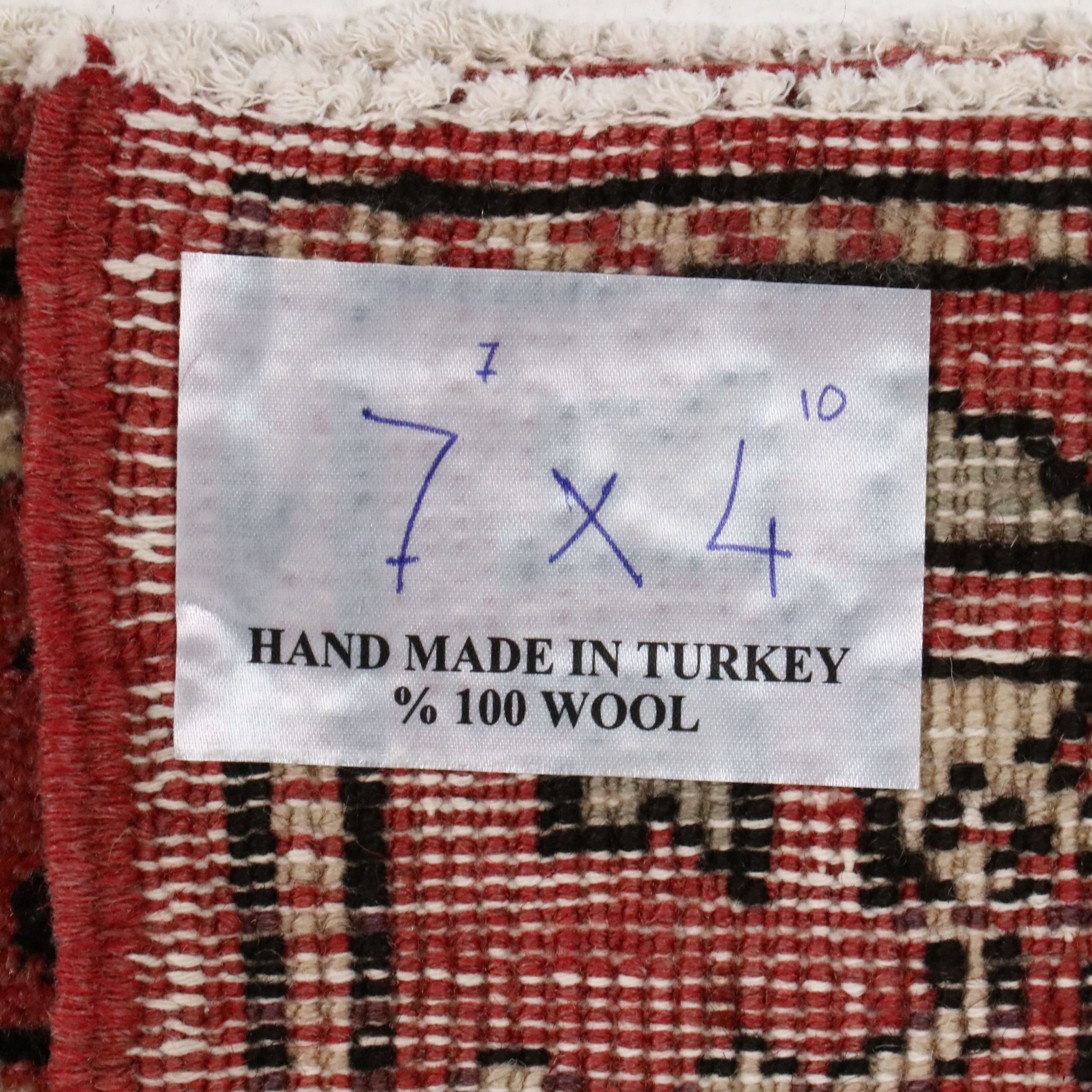 5' x 7'8 Hand-Knotted Turkish Milas Area Rug