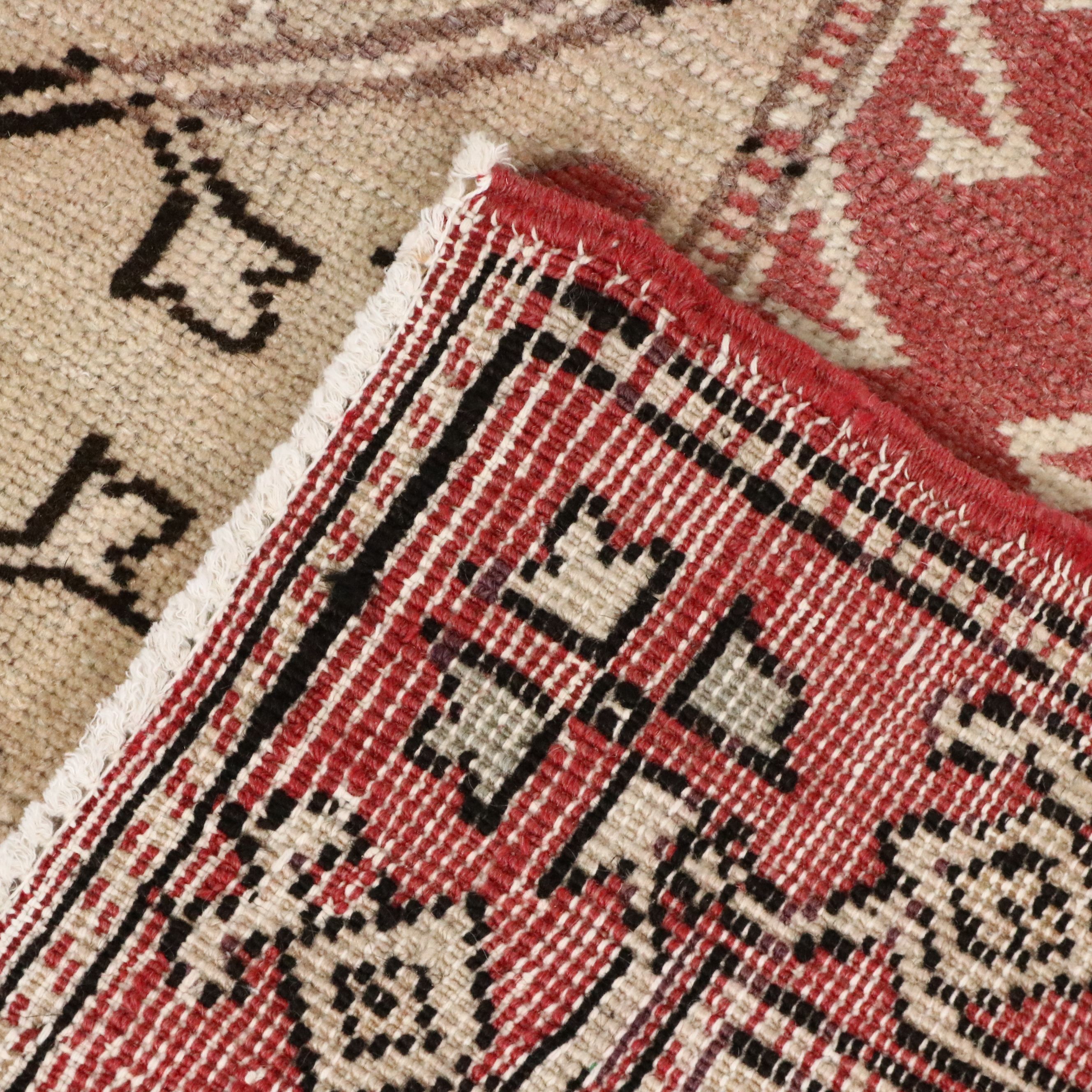 5' x 7'8 Hand-Knotted Turkish Milas Area Rug