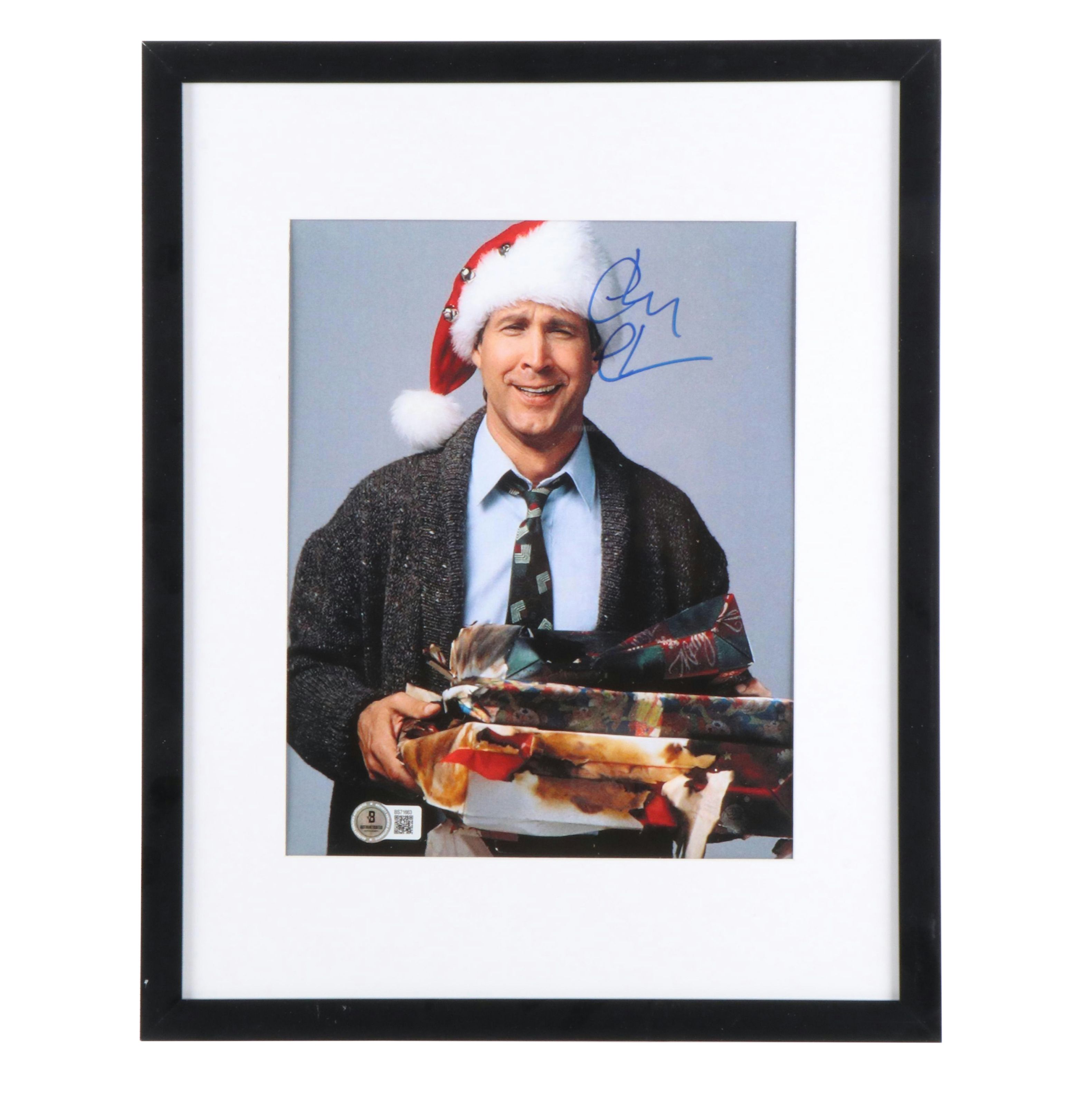 Chevy Chase Signed “Christmas Vacation” Movie Print in Matted Frame, Beckett